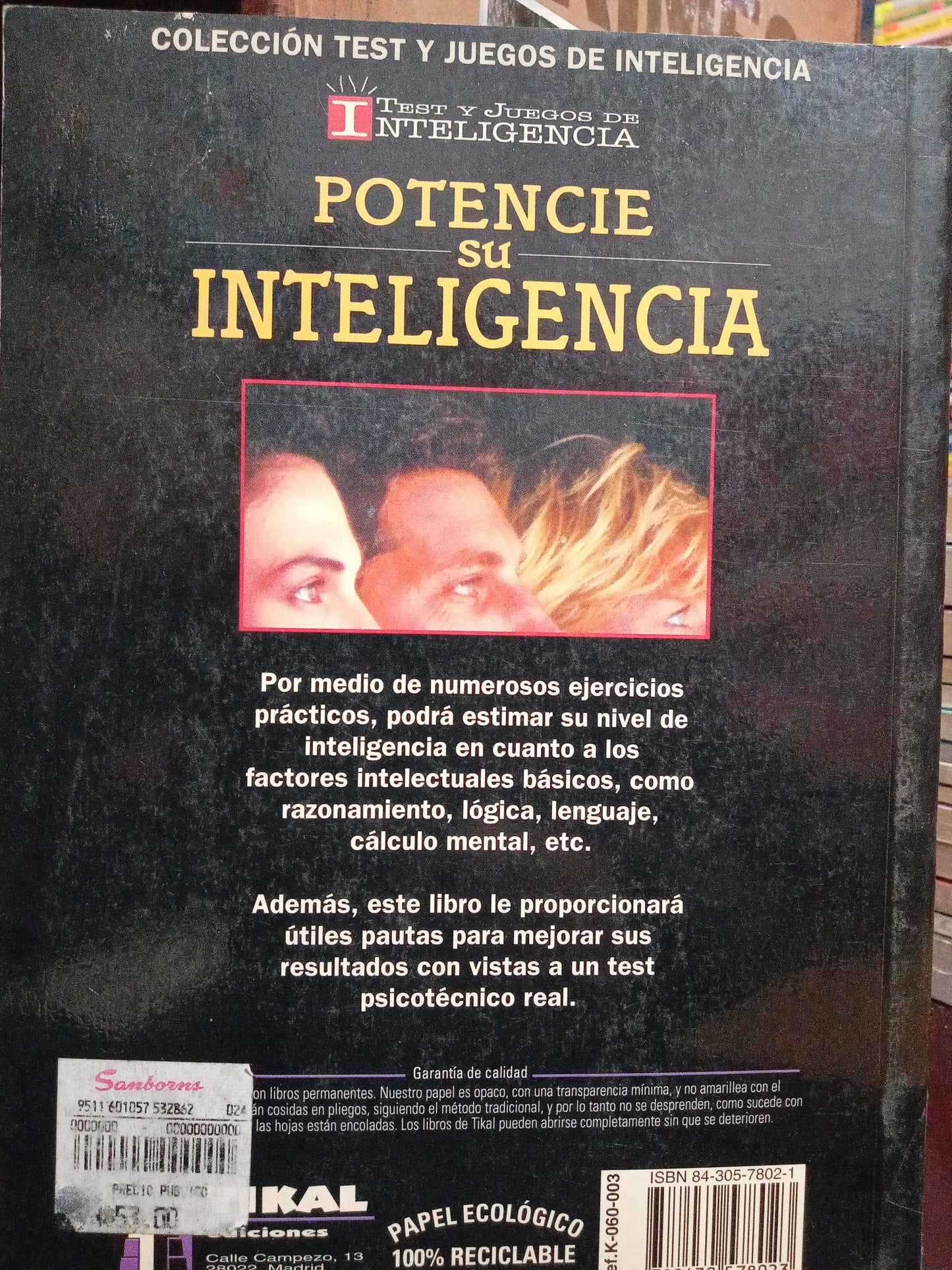 POTENCIE SI INTELIGENCIA GILLES AZZOPARDI USADO PSICOLOGIA LITERARIO #305