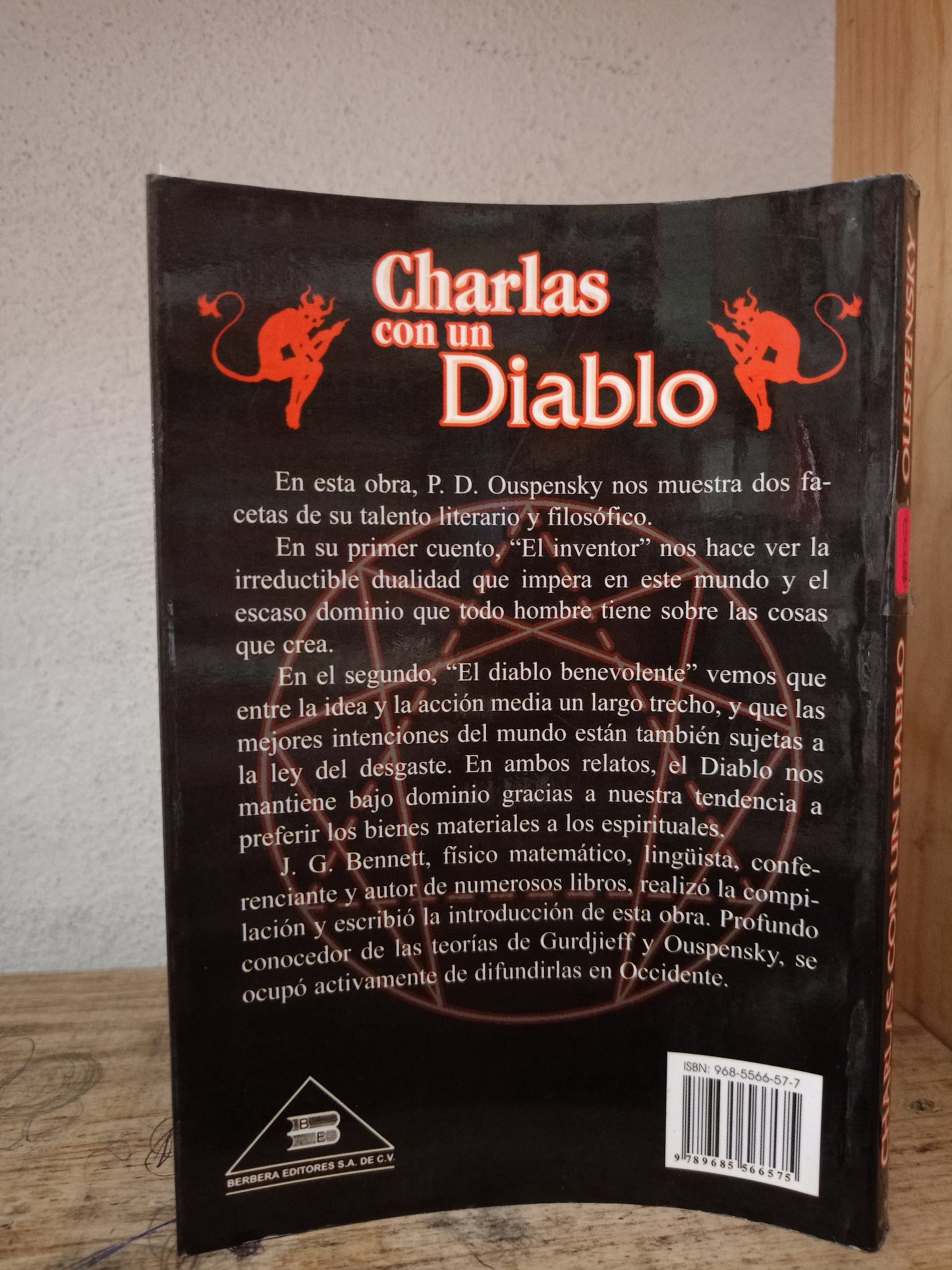 CHARLAS CON UN DIABLO POR P.D. OUSPENSKY USADO NOVELA LITERARIO 305