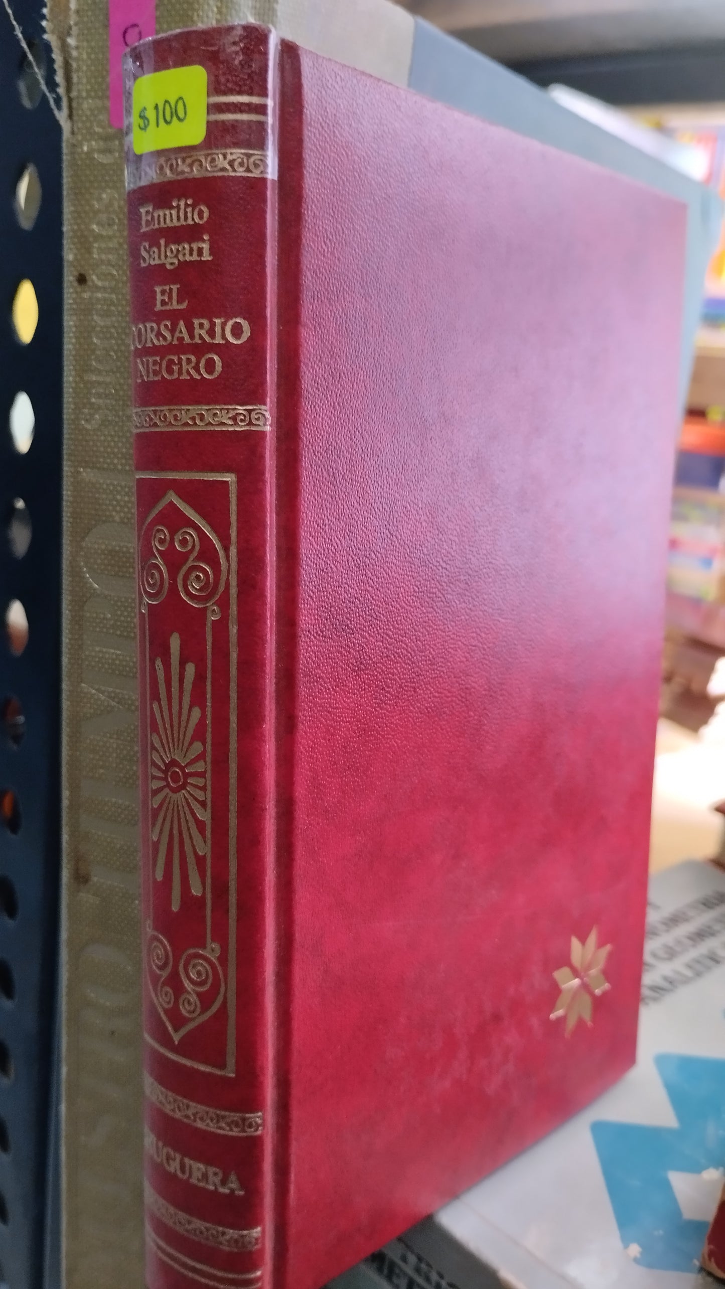 EL CORSARIO NEGRO POR EMILIO SALGARI LIBRO USADO NOVELAS ALDAMA