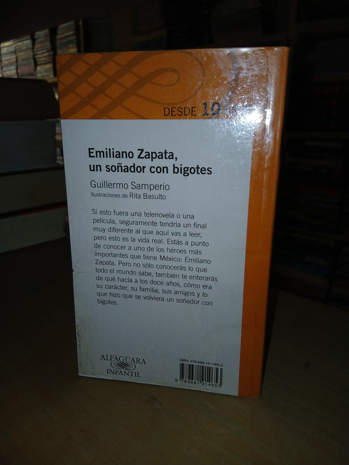 EMILIANO ZAPATA, UN SOÑADOR CON BIGOTES POR GUILLERMO SAMPERIO USADO NOVELA LITERARIO 207