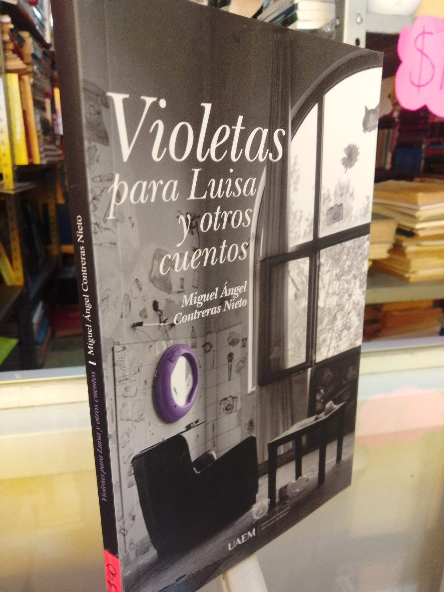 VIOLETAS PARA LUISA Y OTROS CUENTOS POR MIGUEL ANGEL CONTRERAS USADO NOVELAS JUAREZ