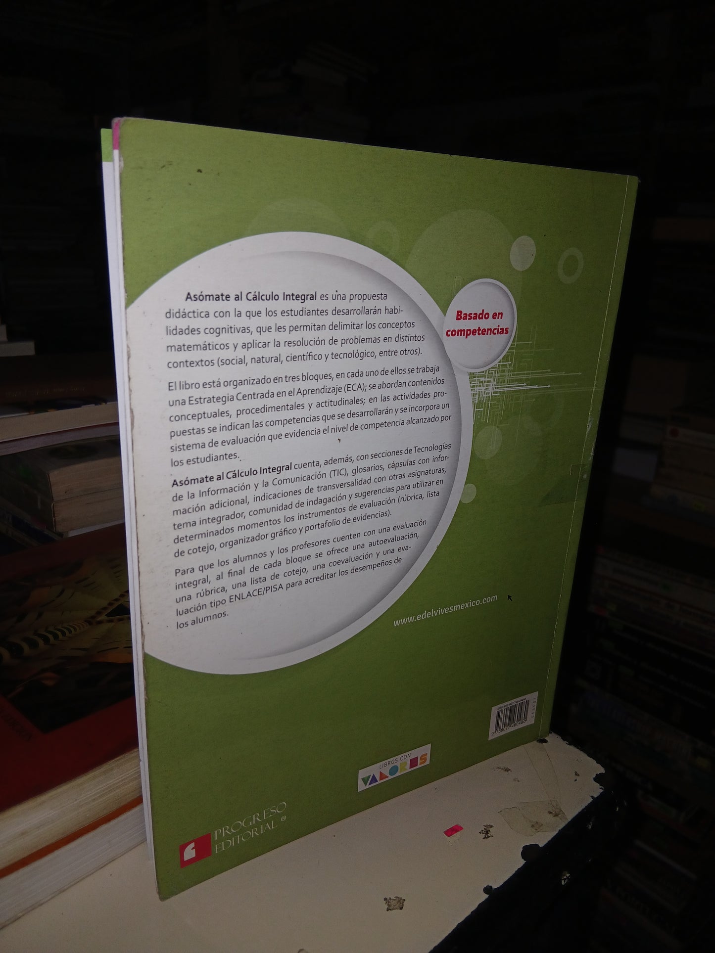 ASÓMATE AL CÁLCULO INTEGRAL POR JOSÉ EDUARDO ROBLES URIBE Y ELLIOT ARTURO FERRAL PADILLA USADO CÁLCULO LITERARIO 207