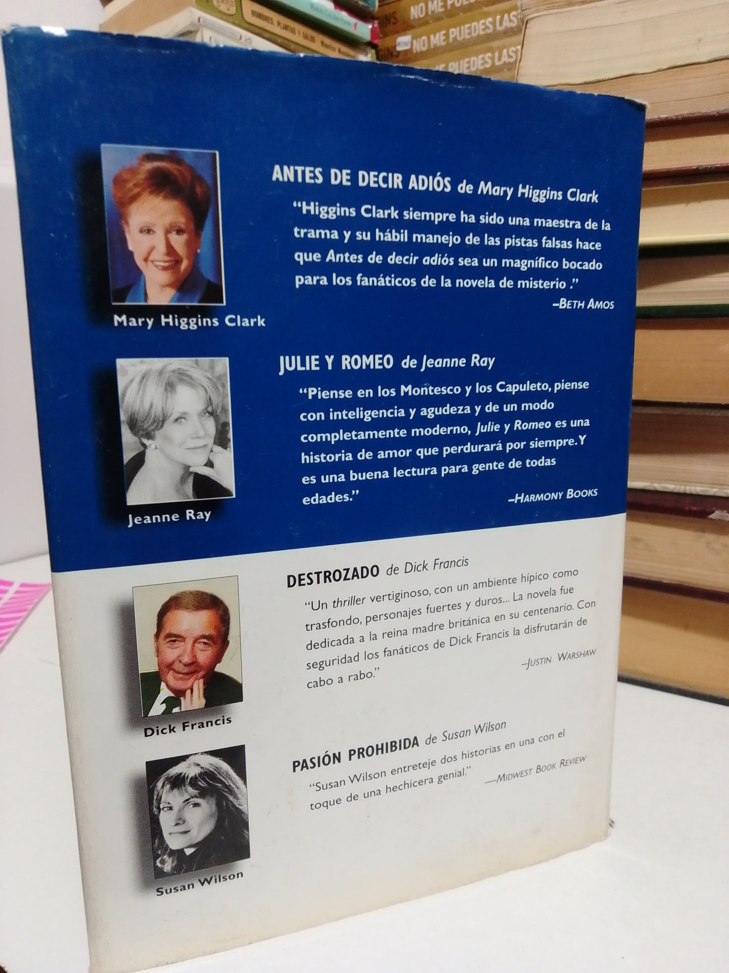 LIBROS SELECTOS ANTES DE DECIR ADIÓS ,JULIE Y ROMEO DESTROZADO VARIOS AUTORES USADO NOVELA JUÁREZ