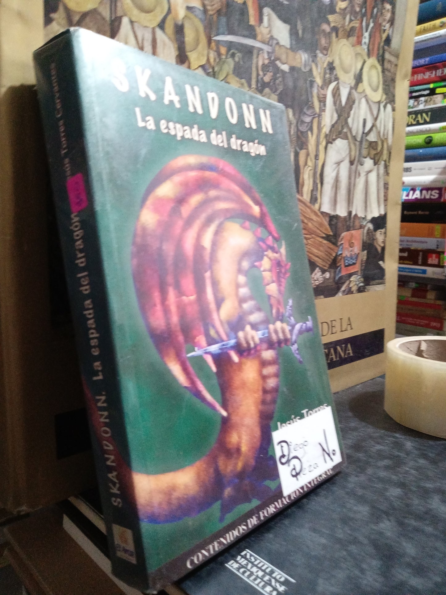 SKANDONN LA ESPADA DEL DRAGON POR JESUS TORRES CERVANTES USADO NOVELA JUAREZ