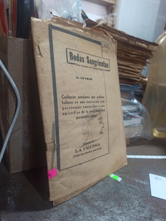 BODAS SANGRENTAS POR LEO D' ALMO USADO ANTIGUOS ALDAMA