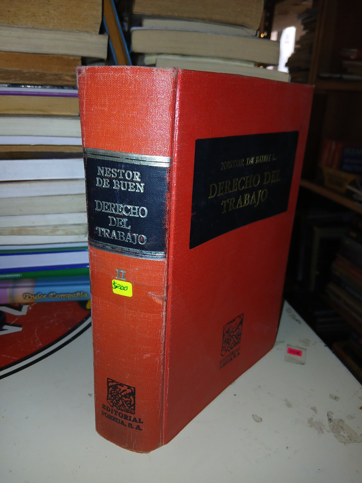 DERECHO DEL TRABAJO POR NÉSTOR DE BUEN L. USADO DERECHO LITERARIO 207