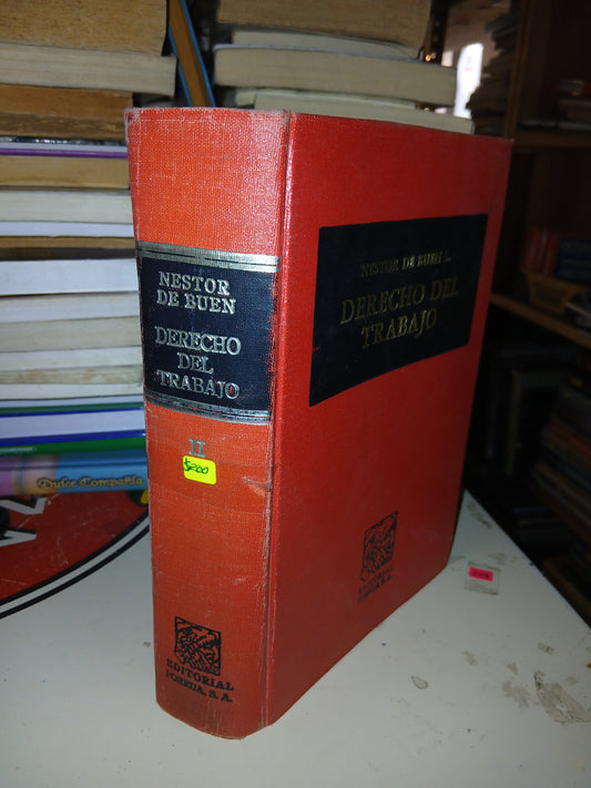 DERECHO DEL TRABAJO POR NÉSTOR DE BUEN L. USADO DERECHO LITERARIO 207