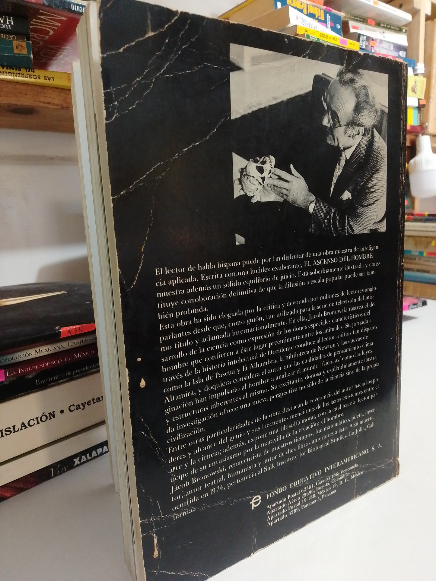 EL ASCENSO DEL HOMBRE POR J. BRONOWSKI USADO HISTORIA JUAREZ