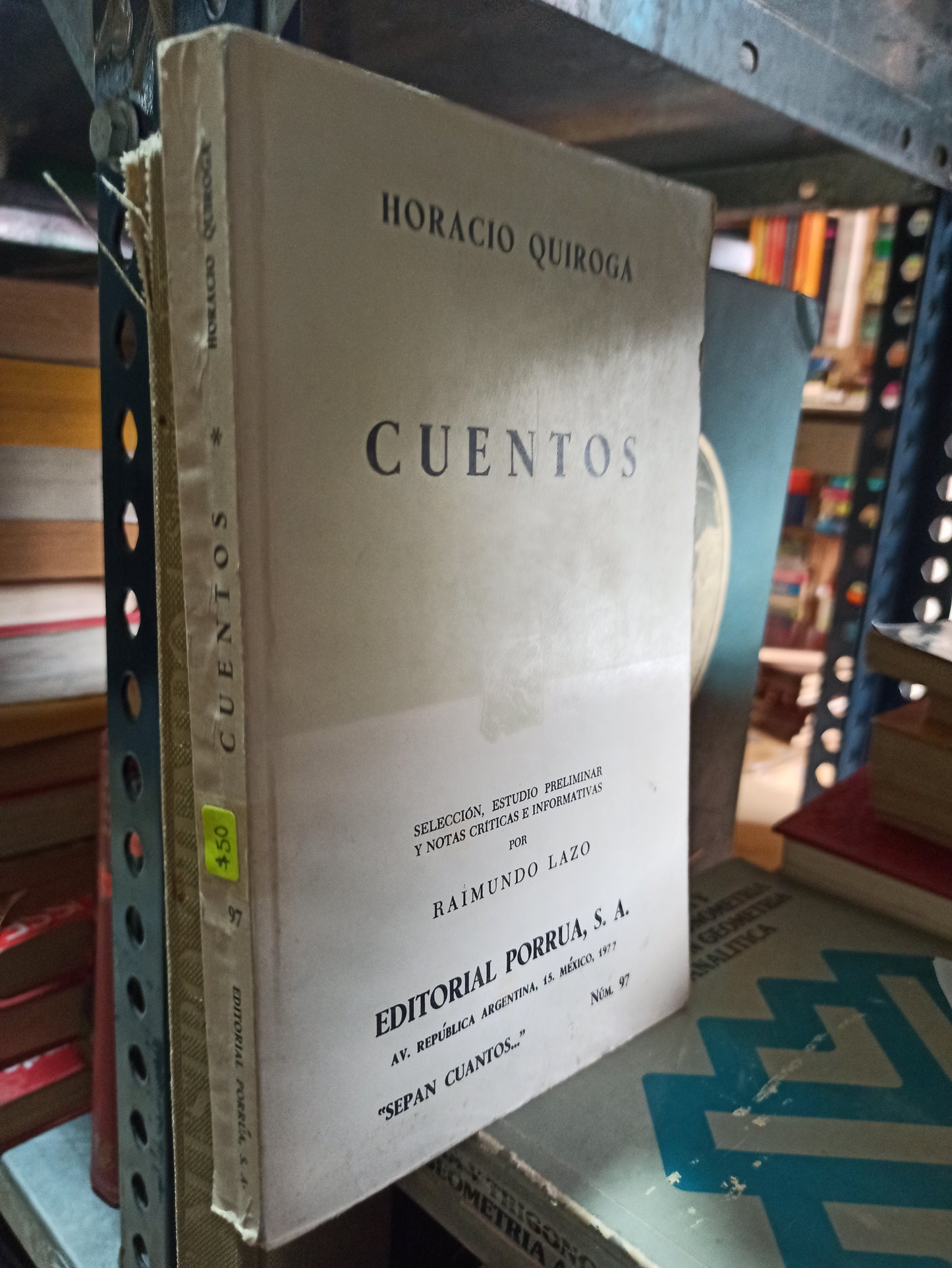 CUENTOS HORACIO QUIROGA USADO NOVELAS ALDAMA