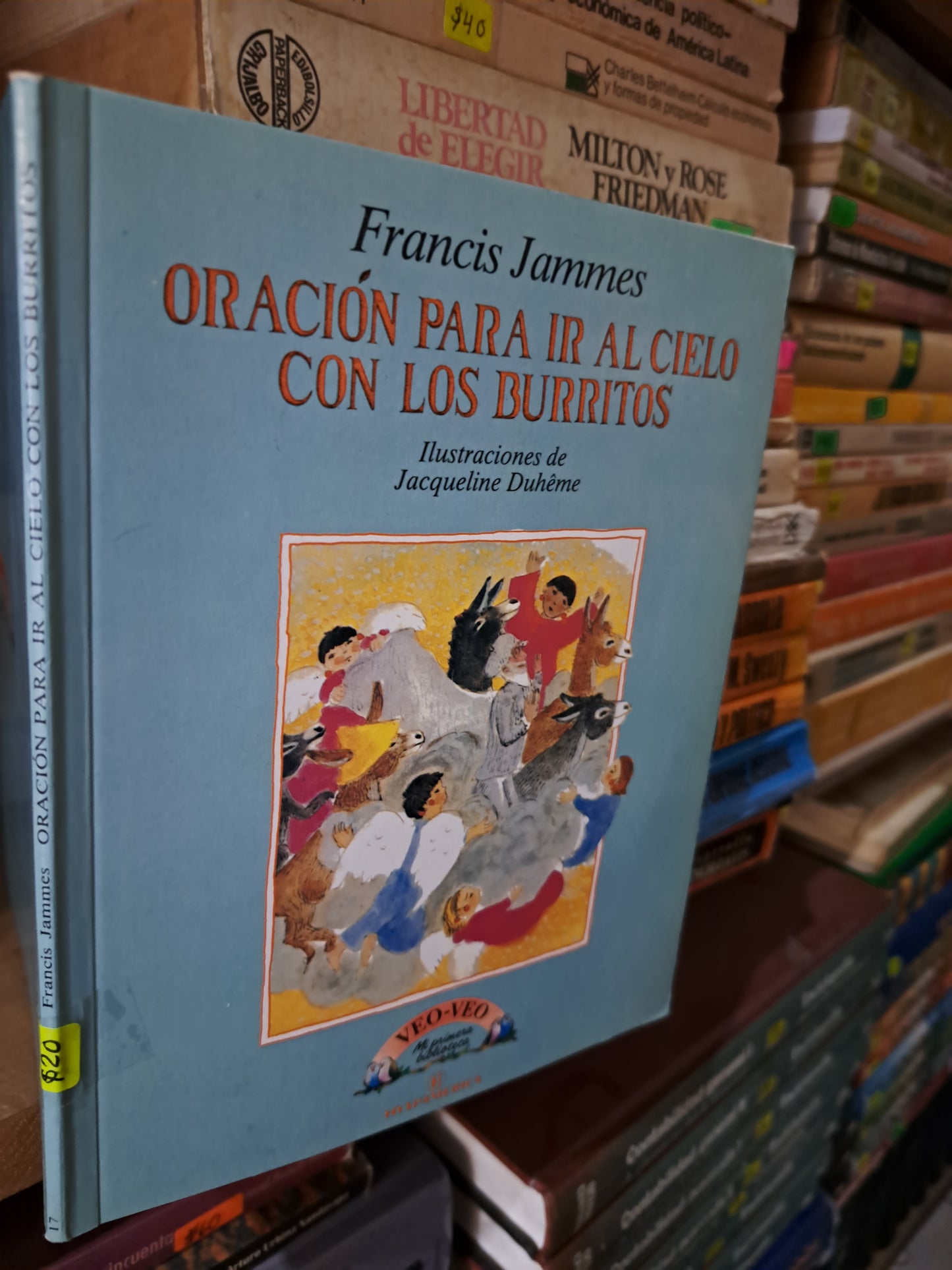 ORACION PARA IR AL CIELO CON LOS BURRITOS FRANCIS JAMMES USADO INFANTIL LITERARIO 207