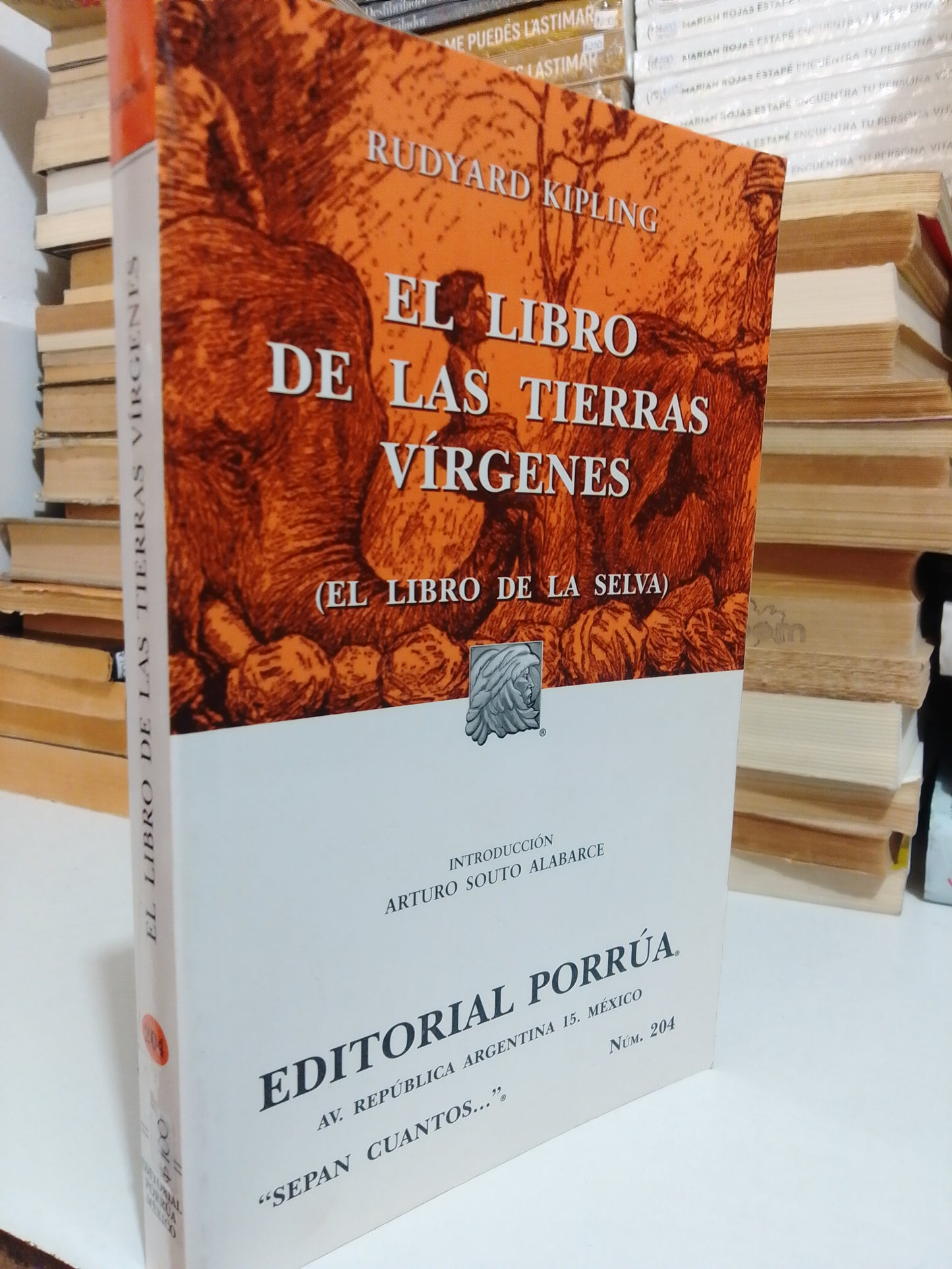 EL LIBRO DE LAS TIERRAS VÍRGENES POR RUDYARD KIPLING USADO NOVELA JUÁREZ