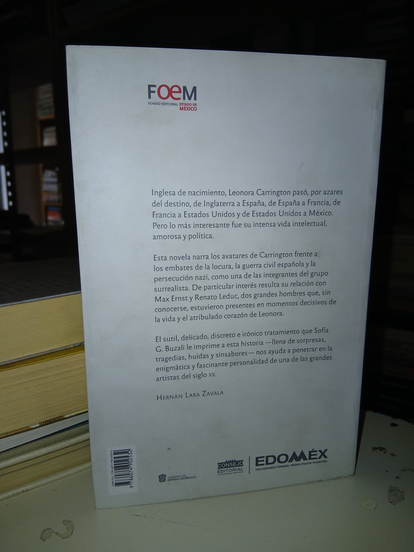 LEONORA ANTES DE LEONORA UNA VIDA IMAGINADA POR SOFÍA G. BUZALI USADO NOVELA LITERARIO 207