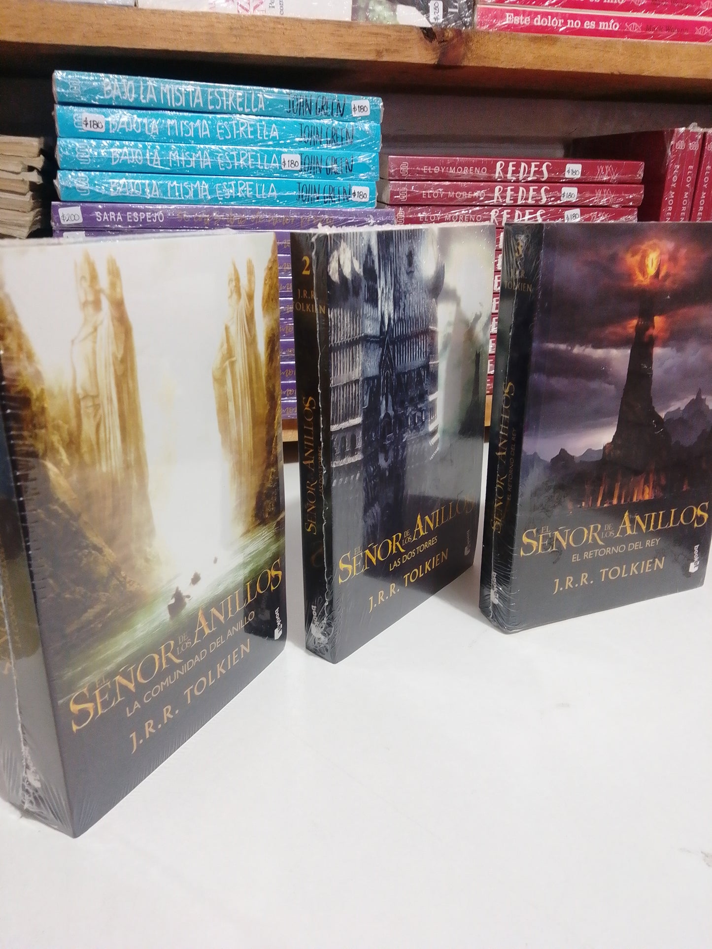 EL SEÑOR DE LOS ANILLOS 3 TOMOS POR J.R.R.TOLKIEN NUEVO JUAREZ