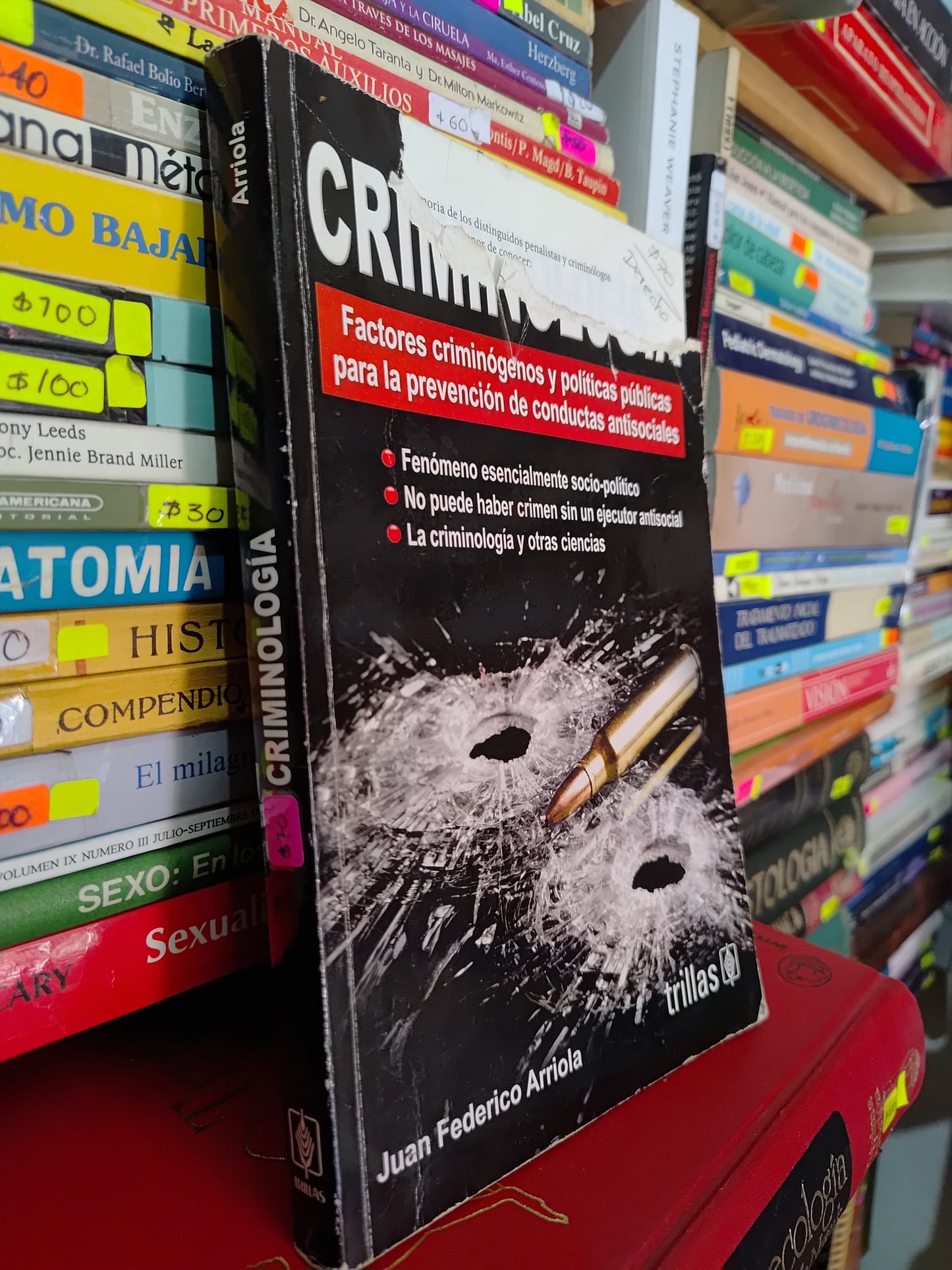 CRIMINOLOGIA POR JUAN FEDERICO ARRIOLA USADO DERECHO LITERARIO 305