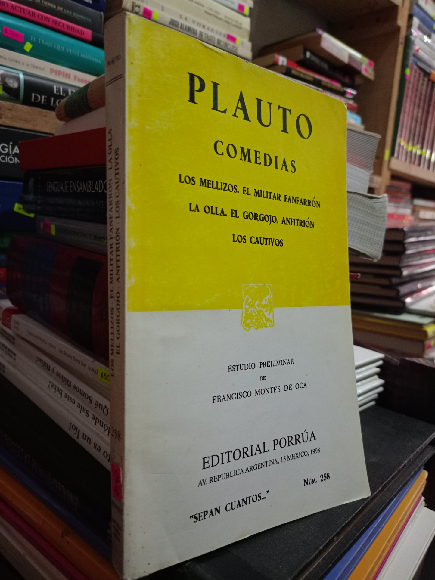 PLAUTO COMEDIAS USADO NOVELA LITERARIO 305