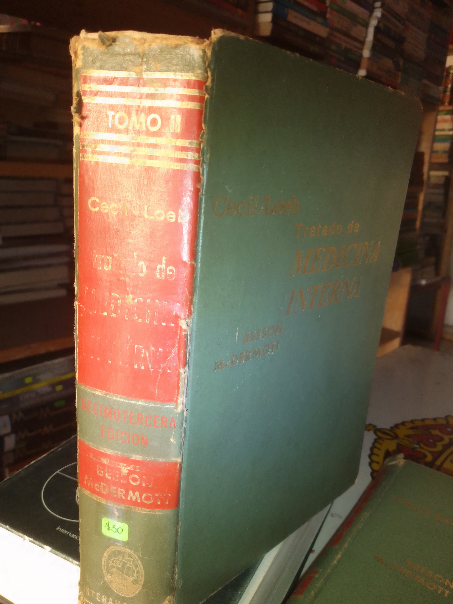 TRATADO DE MEDICINA INTERNA TOMO II DECIMOTERCERA EDICION POR BEESON Y MCDERMOTT USADO MEDICINA LITERARIO 207