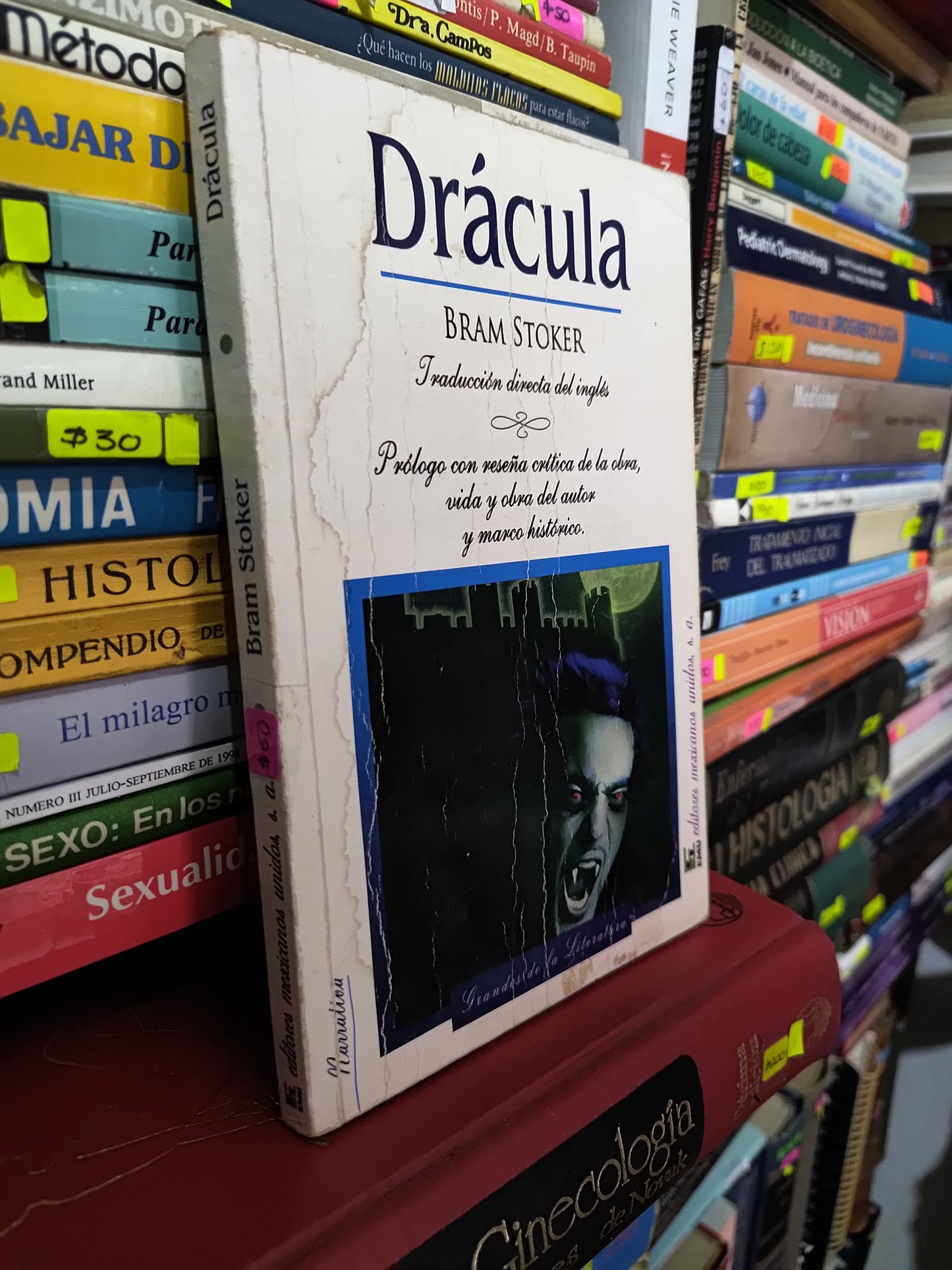 DRACULA POR BAM STOKER USADO NOVELAS LITERARIO 305