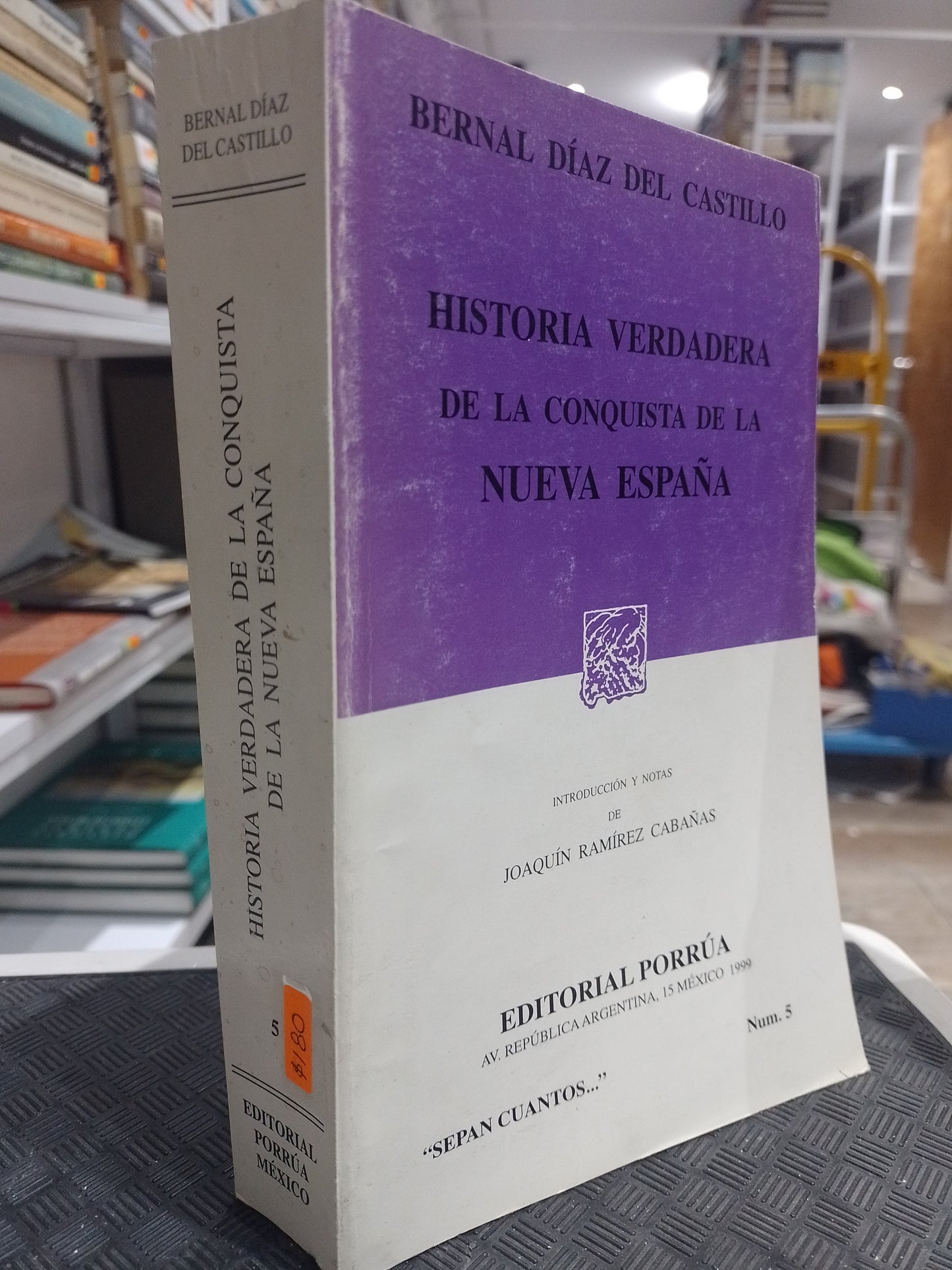 HISTORIA VERDADERA DE LA CONQUISTA DE LA NUEVA ESPAÑA POR BERNAL DIAZ DEL CASTILLO USADO HISTORIA JUAREZ 515