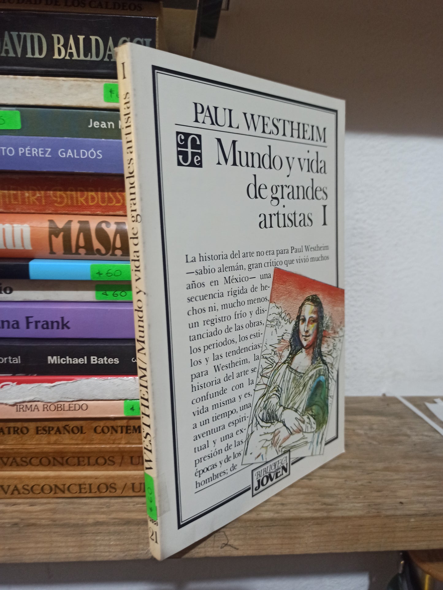 MUNDO Y VIDA DE GRANDES ARTISTAS 1 POR PAUL WESTHEIM USADO NOVELAS JUÁREZ