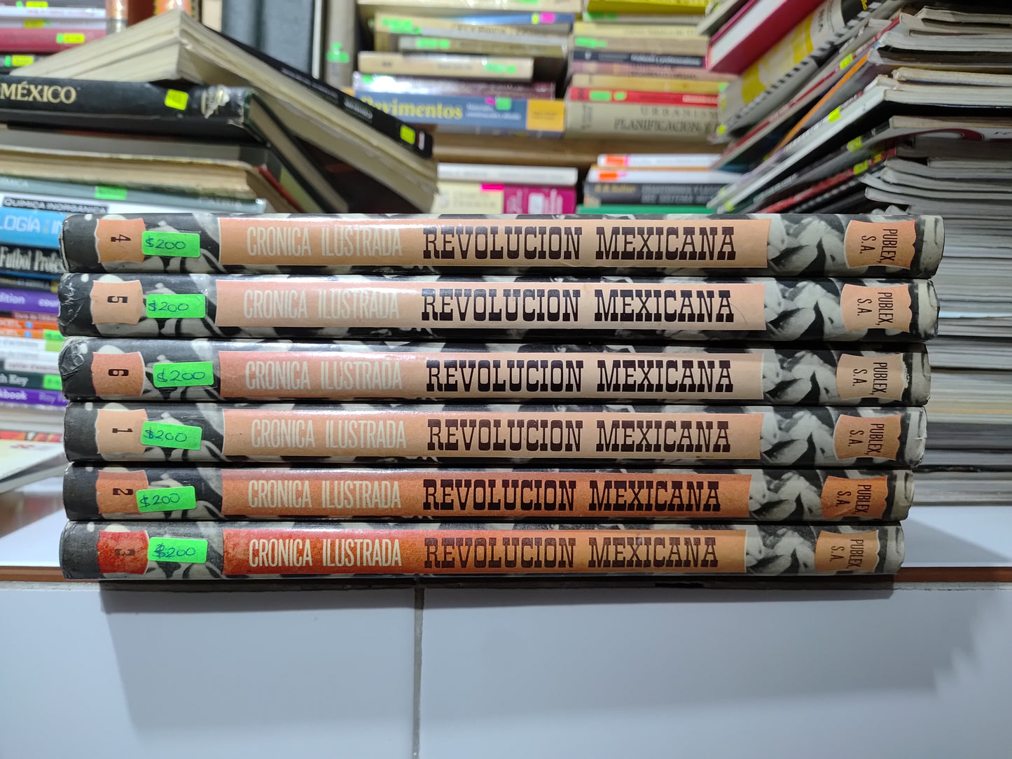 REVOLUCION ILUSTRADA CRONICA ILUSTRADA POR EDITORIAL PUBLEX USADO HISTORIA JUAREZ 507 6 TOMOS $200 C/U