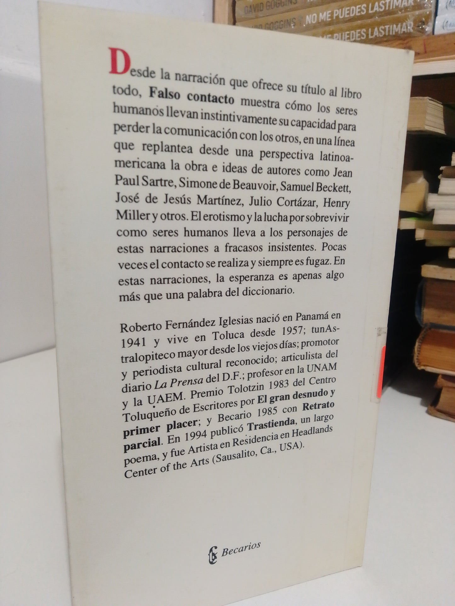 FALSO CONTACTO POR ROBERTO FERNANDEZ IGLESIAS USADO NOVELA JUAREZ