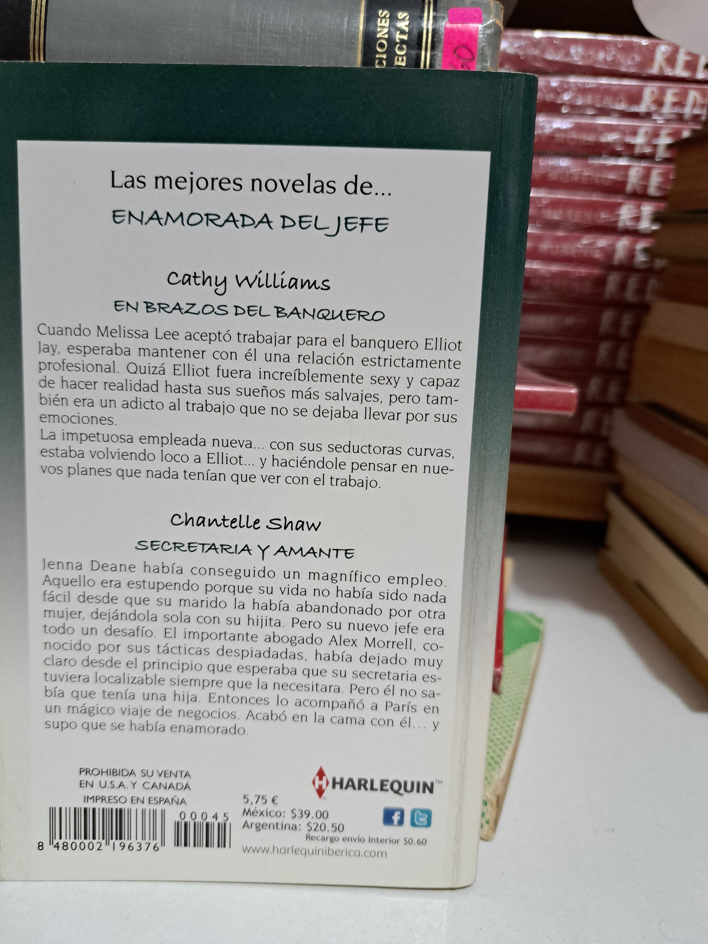 ENAMORADA DEL JEFE CATHY WILLIAMS, CHANTELE SHAW USADO NOVELA JUÁREZ