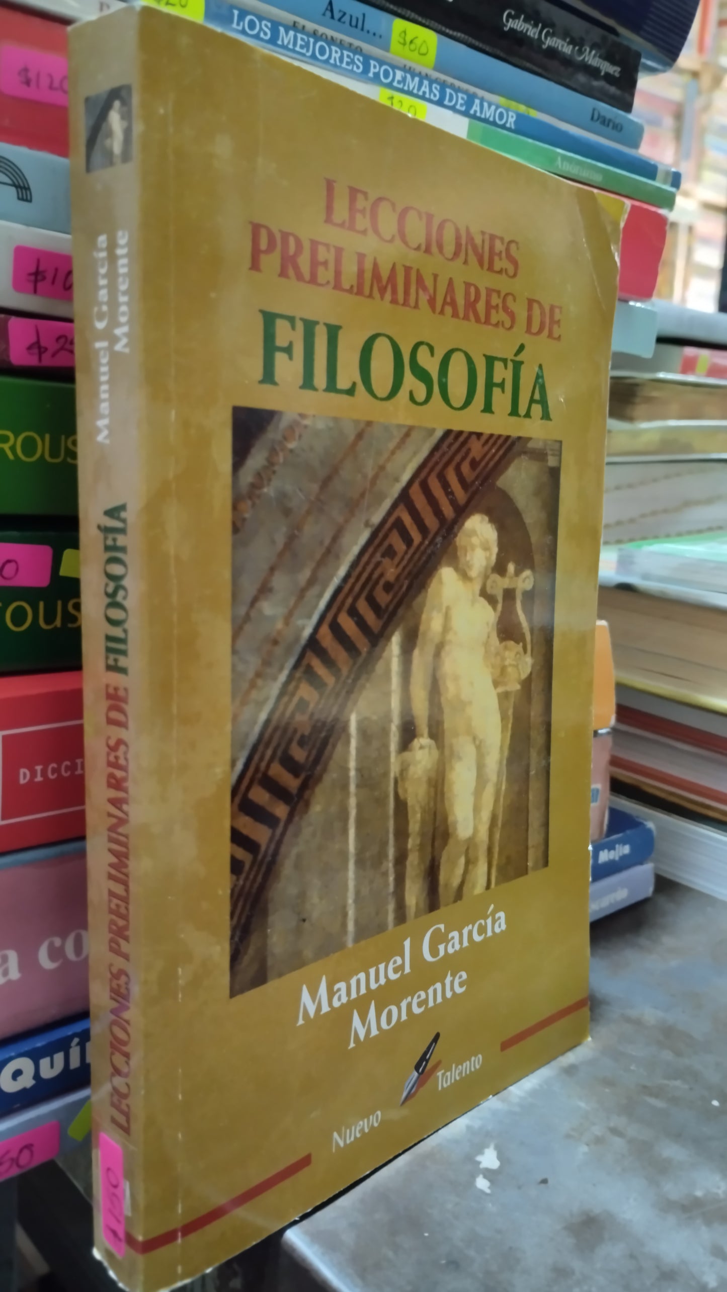 LECCIONES PRELIMINARES DE FILOSOFIA POR MANUEL GARCIA MORENTE LIBRO USADO SOCIOLOGIA ALDAMA
