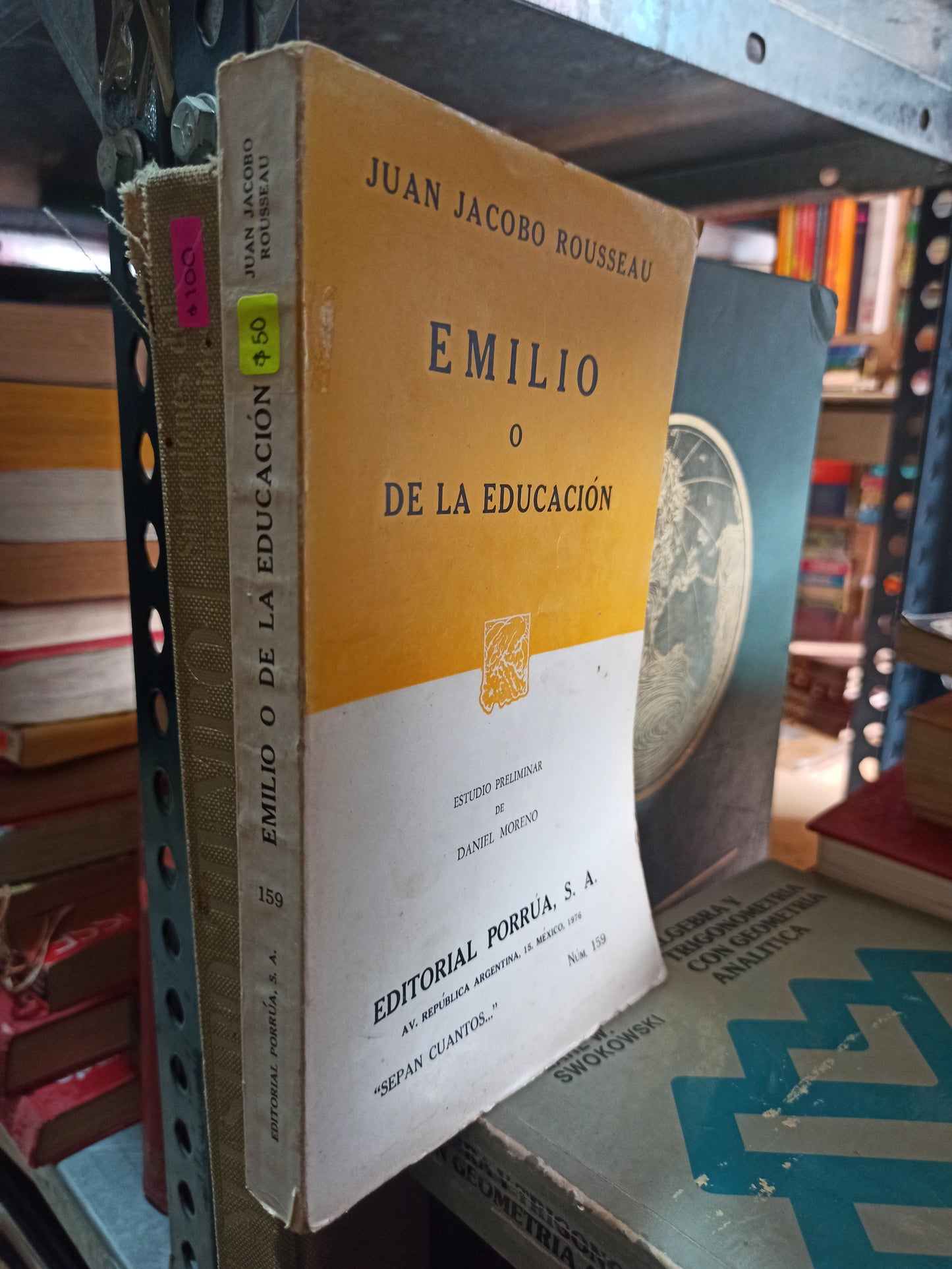 EMILIO O DE LA EDUCACIÓN JUAN JACOBO ROUSSEAU USADO NOVELAS ALDAMA