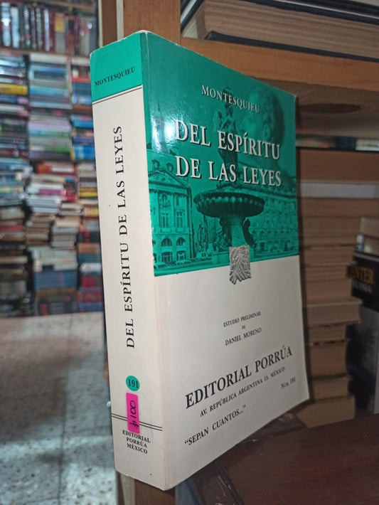 DEL ESPIRITU DE LAS LEYES POR MONTESQUIEU USADO SOCIOLOGIA ALDAMA
