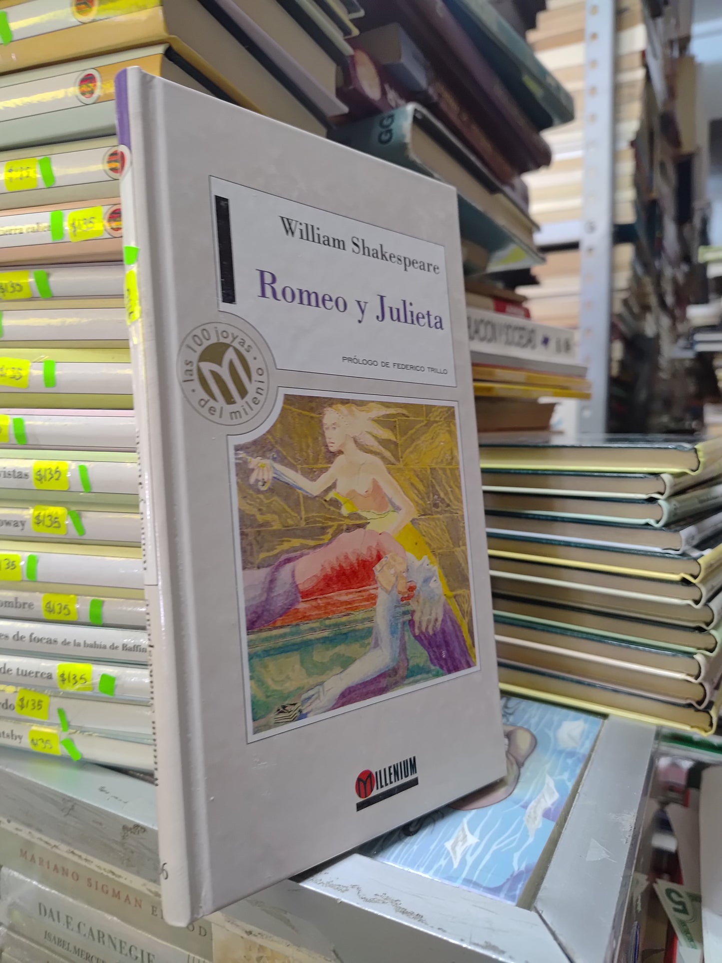 ROMEO Y JULIETA POR WILLIAM SHAKESPEARE USADO NOVELAS JUAREZ 515
