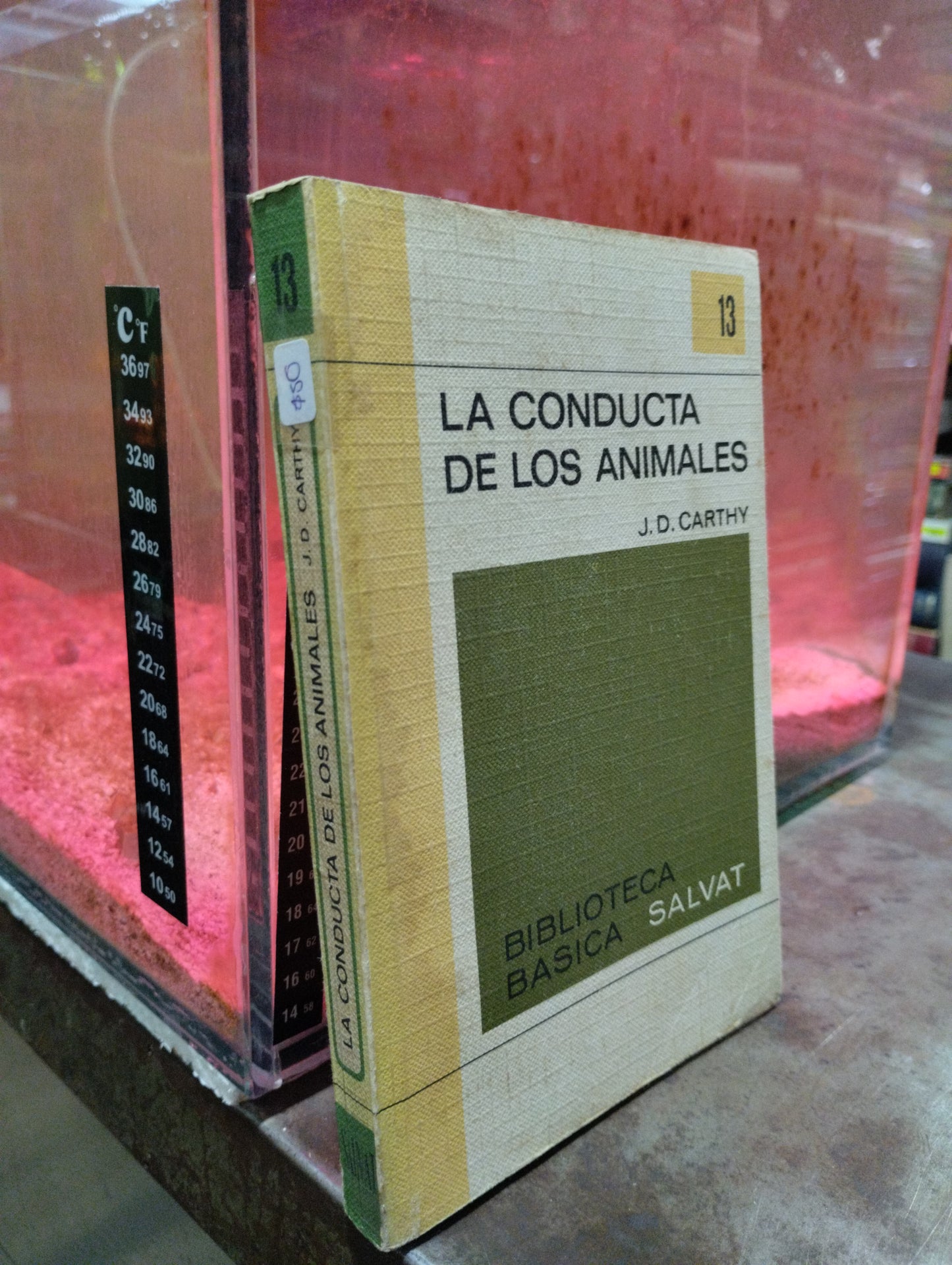 LA CONDUCTA DE LOS ANIMALES POR J D CARTHY USADO NOVELAS ALDAMA