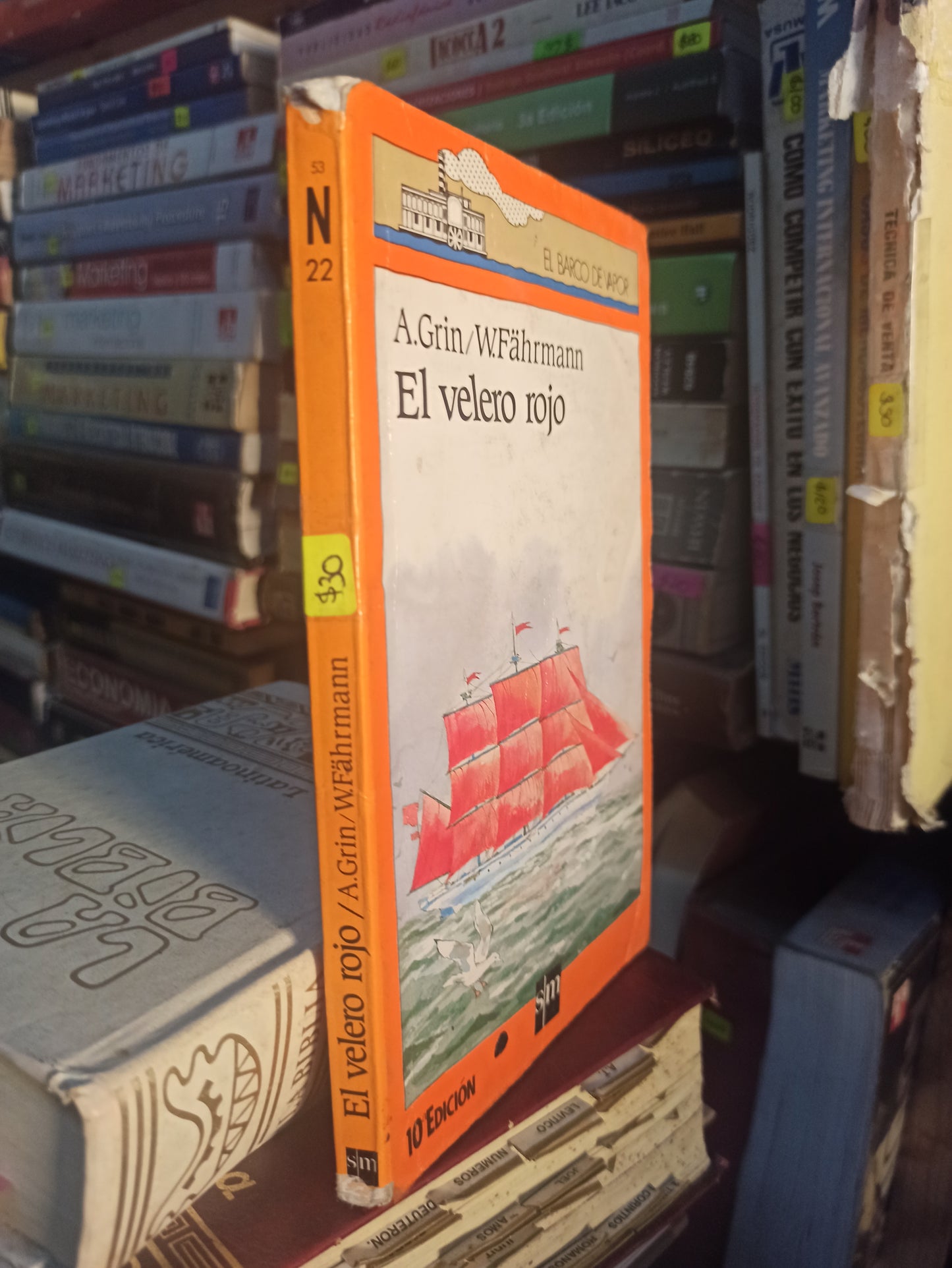 EL VELERO ROJO POR A. GRIN Y W. FAHRMANN USADO INFANTILES LITERARIO 207
