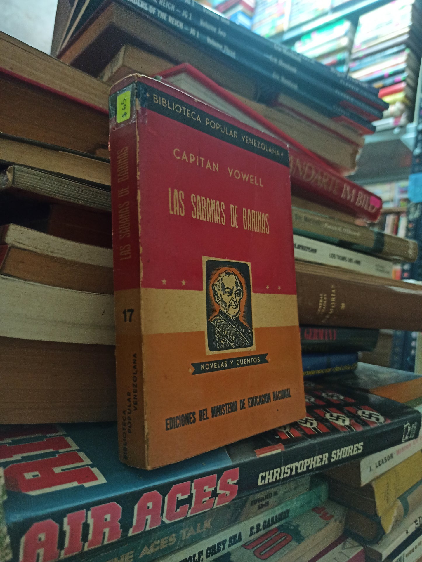 LAS SABANAS DE BARINAS POR CAPITAN VOWELL USADO NOVELAS ALDAMA