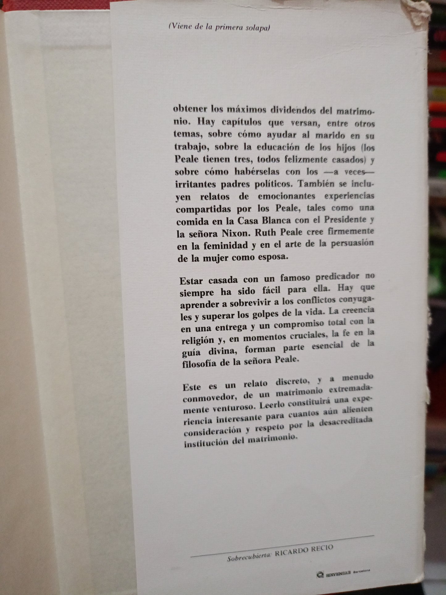 LA AVENTURA DE SER ESPOSA POR RUTH S. DE PEALE USADO PSICOLOGÍA LITERARIO 305