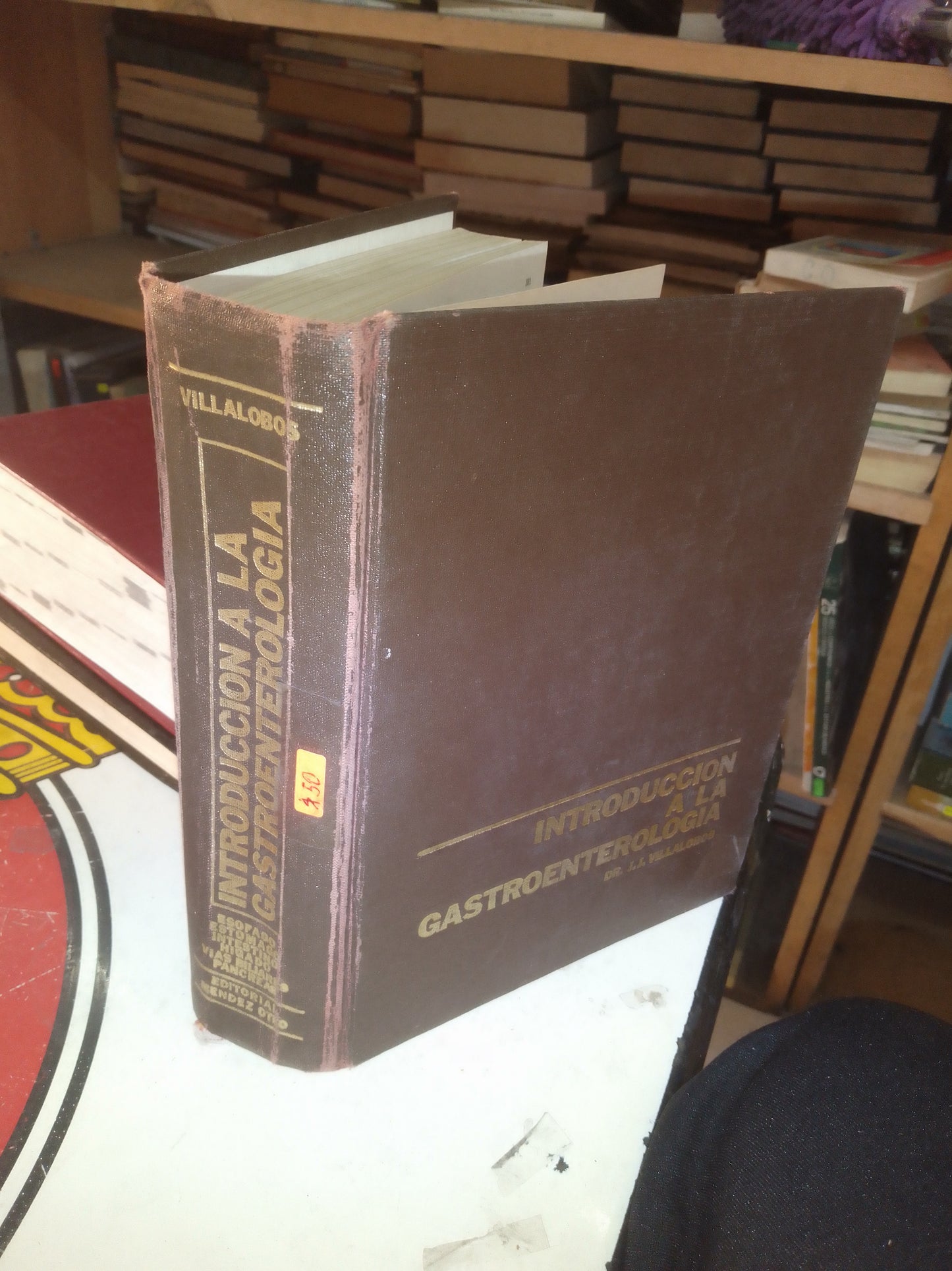 INTRODUCCIÓN A LA GASTROENTEROLOGÍA POR J. J. VILLALOBOS USADO MEDICINA LITERARIO 207