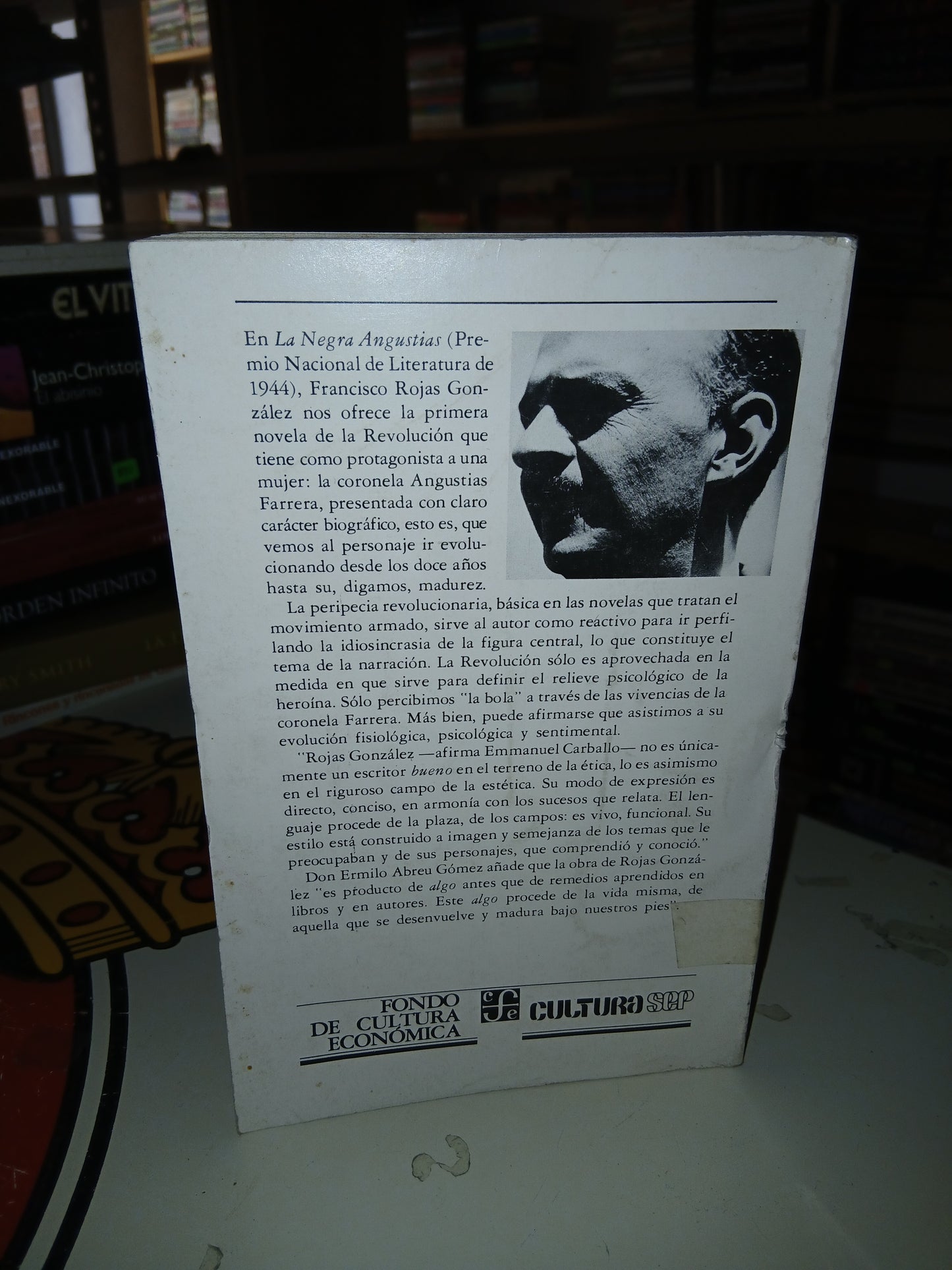 LA NEGRA ANGUSTIAS POR F. ROJAS GONZÁLEZ USADO NOVELA LITERARIO 207