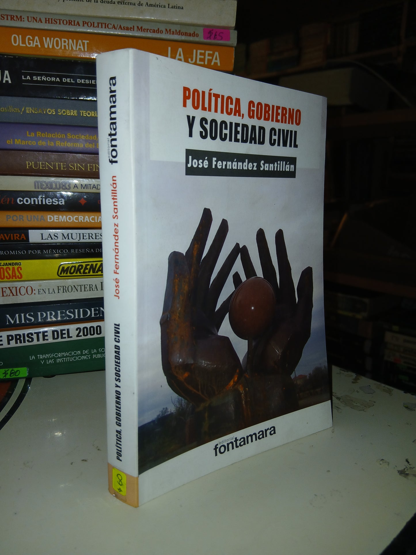 POLÍTICA, GOBIERNO Y SOCIEDAD CIVIL POR JOSÉ FERNÁNDEZ SANTILLÁN USADO POLÍTICA LITERARIO 207
