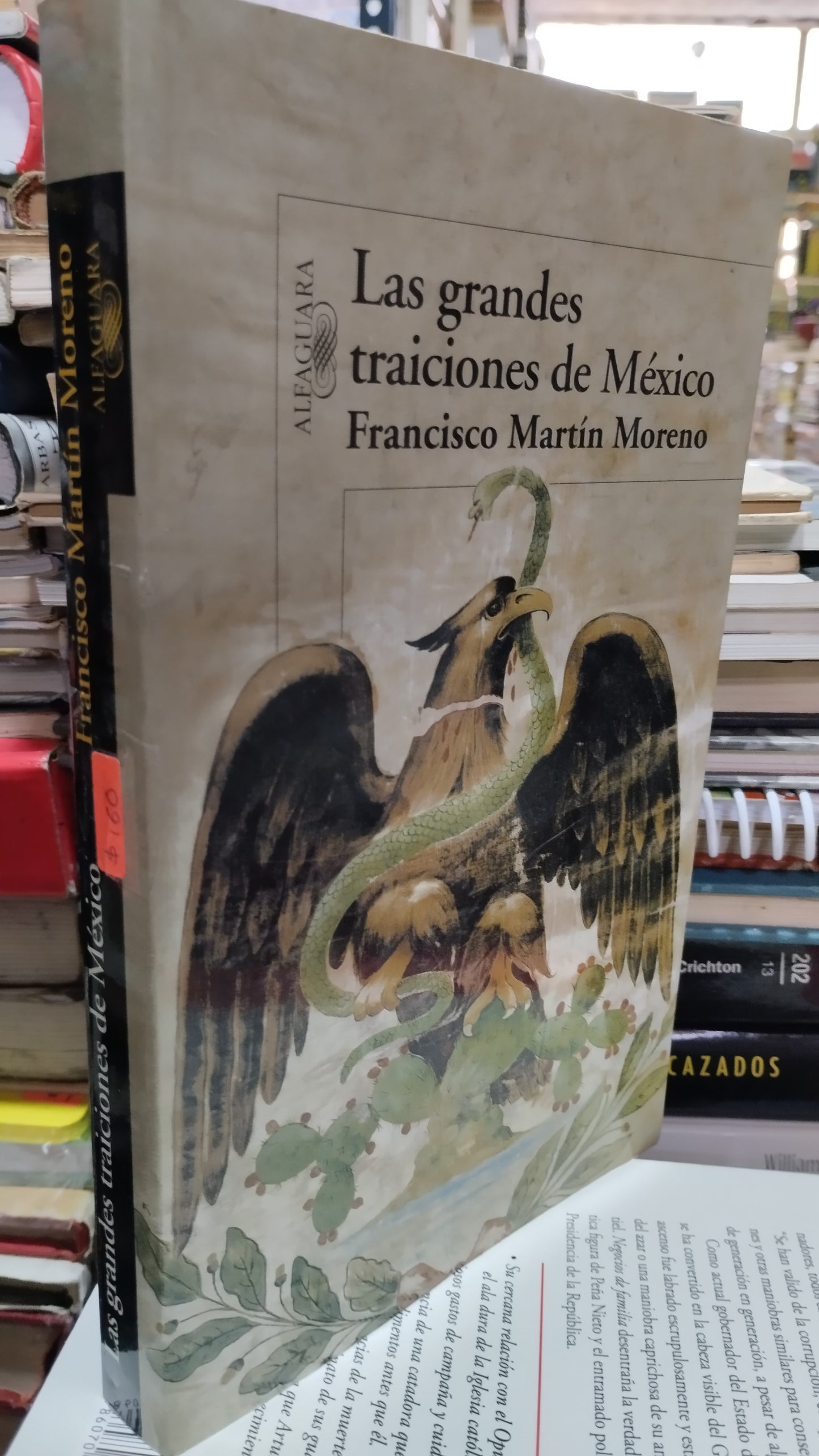 LAS GRANDES TRAICIONES DE MEXICO POR FRANCISCO MARTIN MORENO LIBRO USADO POLITICA ALDAMA