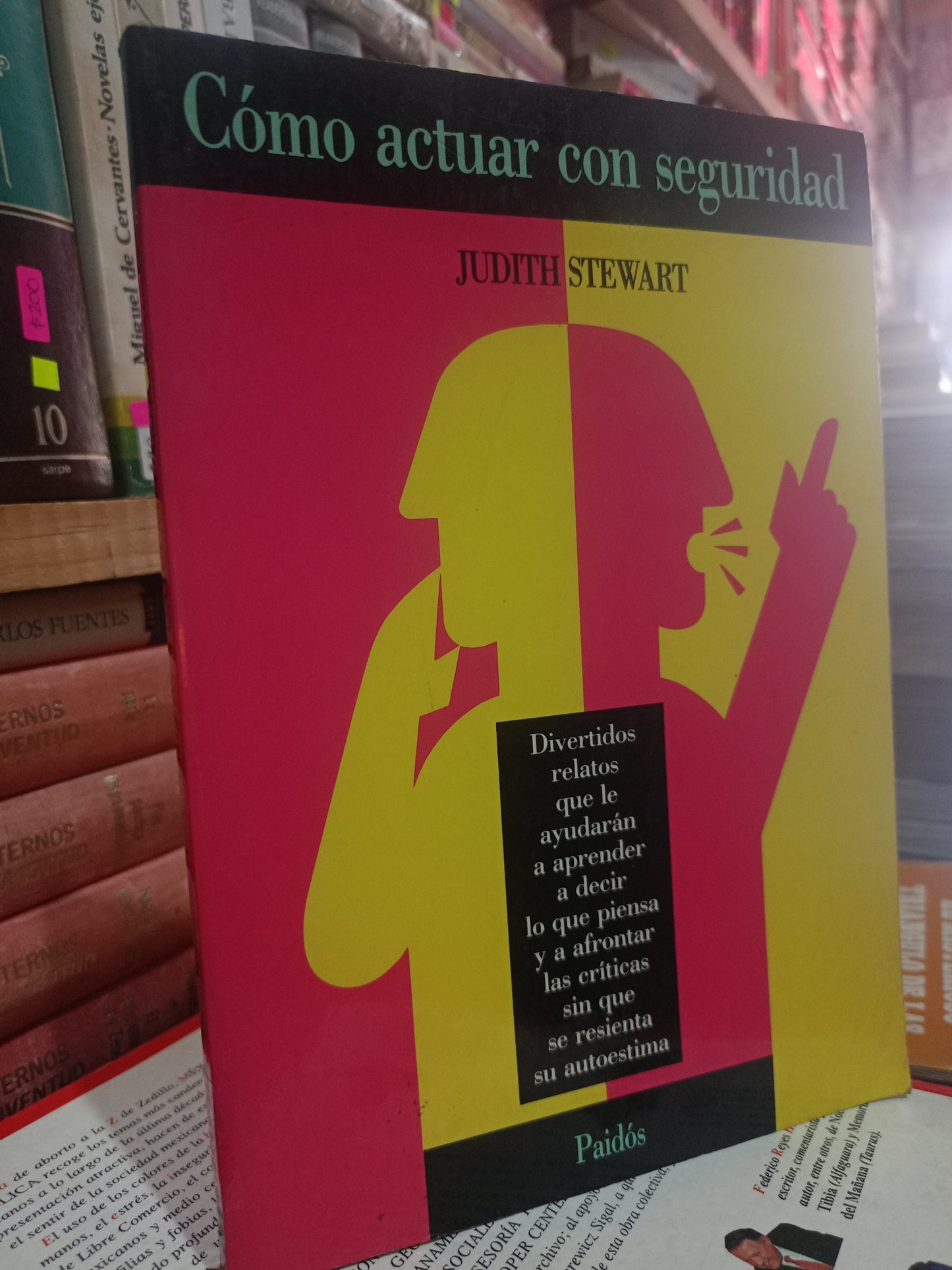 COMO ACTUAR CON SEGURIDAD POR JUDITH STEWART USADO NOVELA LITERARIO 305