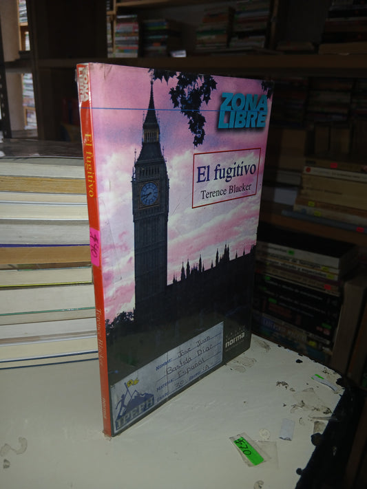 EL FUGITIVO POR TERENCE BLACKER USADO NOVELA LITERARIO 207