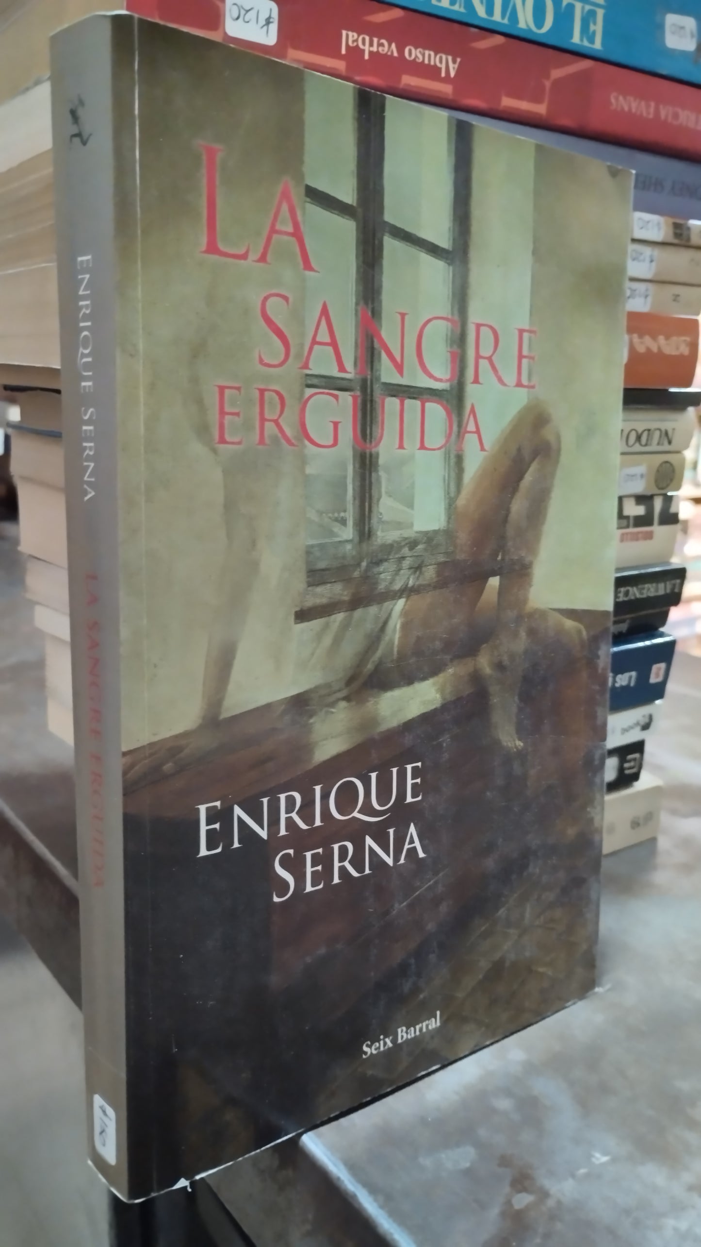 LA SANGRE ERGUIDA POR ENRIQUE SERNA LIBRO USADO NOVELAS ALDAMA