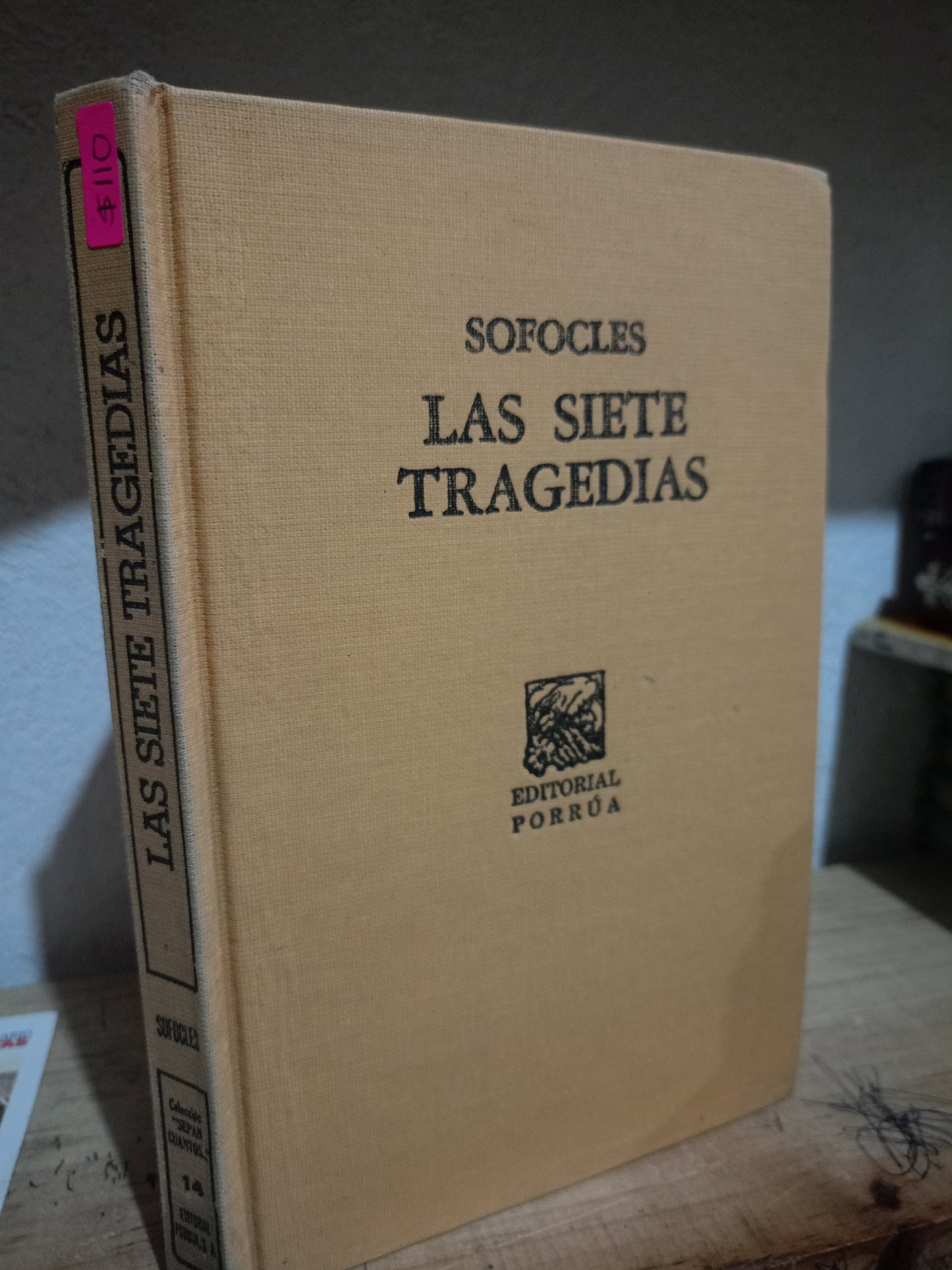 LAS SIETE TRAGEDIAS SOFOCLES USADO NOVELA LITERARIO 305