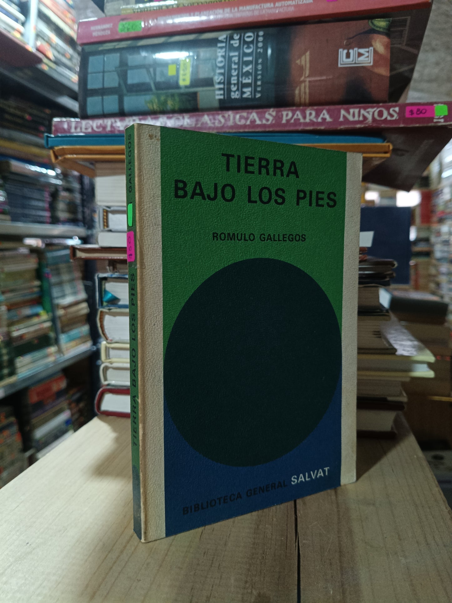 TIERRA BAJO LOS PIES POR ROMULO GALLEGOS USADO NOVELA ALDAMA