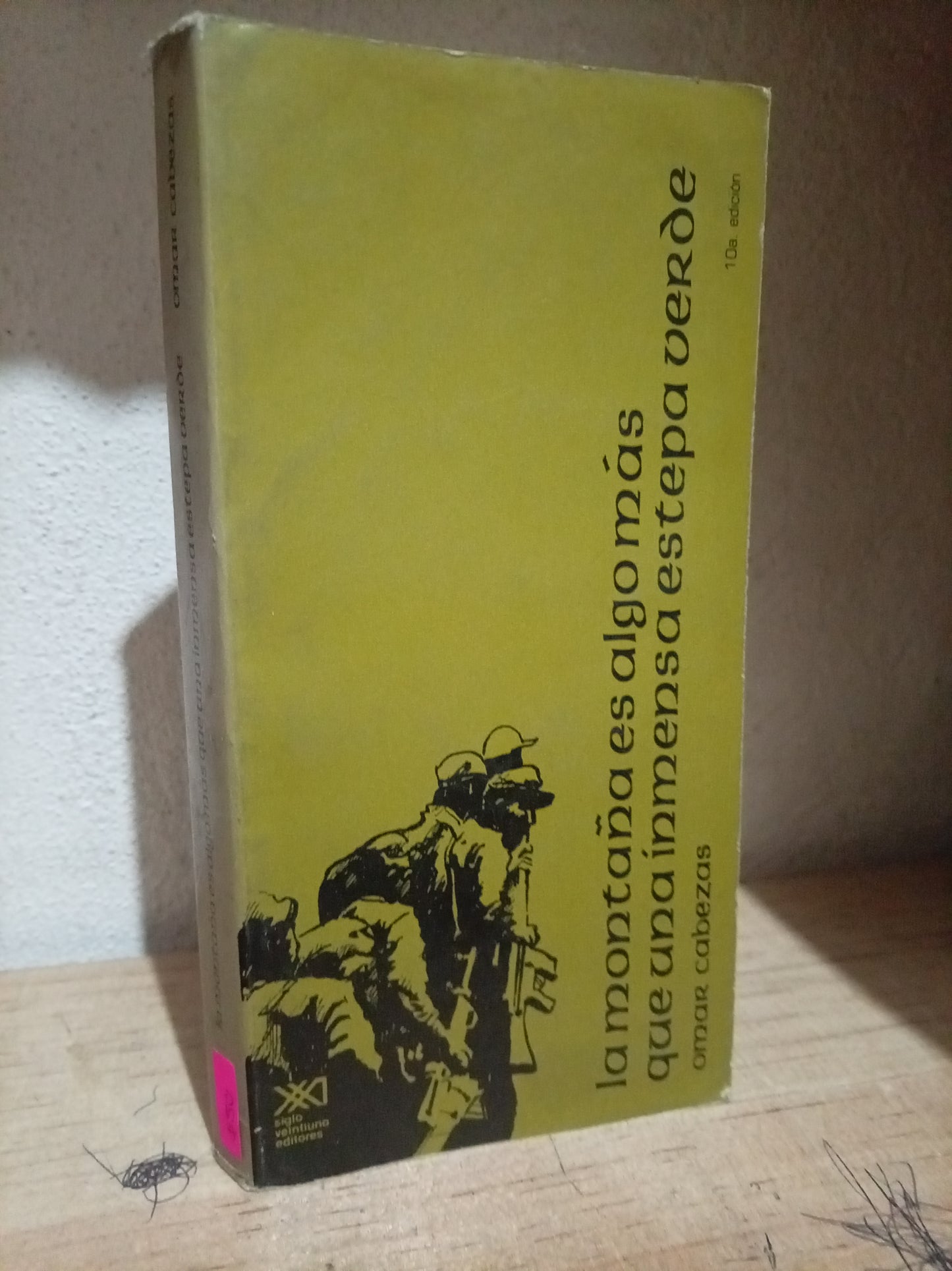 LA MONTAÑA ES ALGO MÁS QUE UNA INMENSA ESTEPA VERDE POR OMAR CABEZAS USADO NOVELA LITERARIO 305