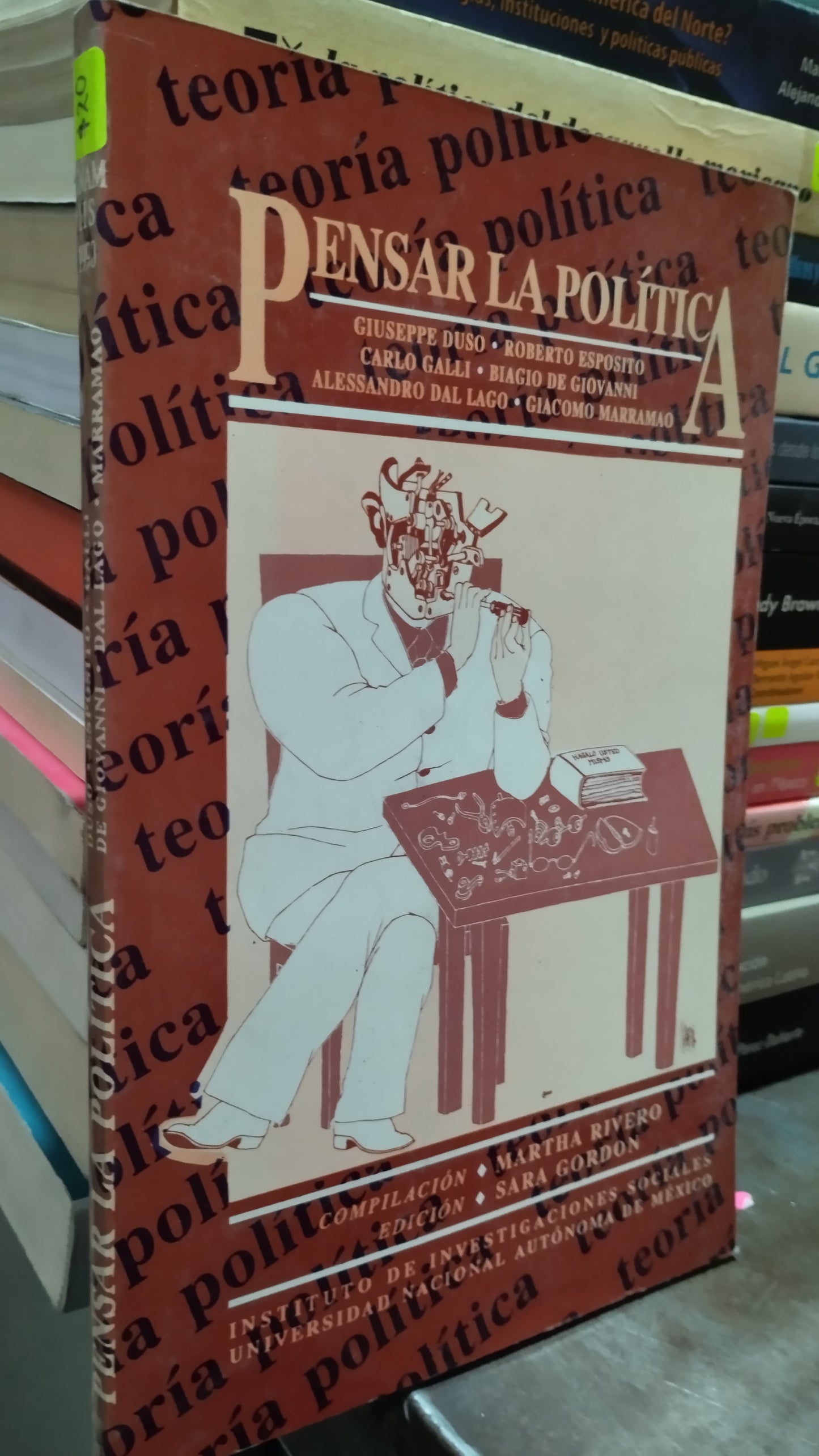 PENSAR LA POLITICA POR ROBERTO ESPOSITO LIBRO USADO POLITICA ALDAMA