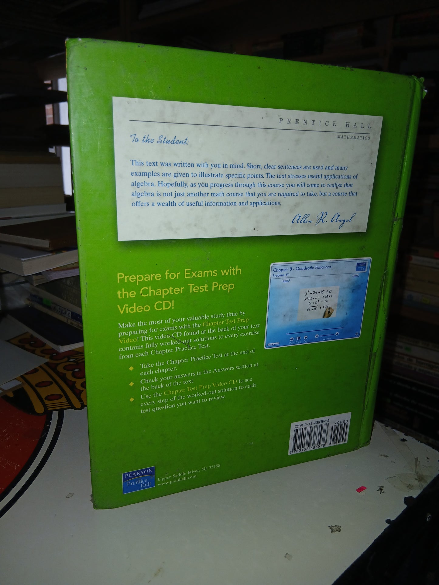 INTERMEDIATE ALGEBRA FOR COLLEGE STUDENTS POR ALLEN R. ANGEL USADO ÁLGEBRA LITERARIO 207