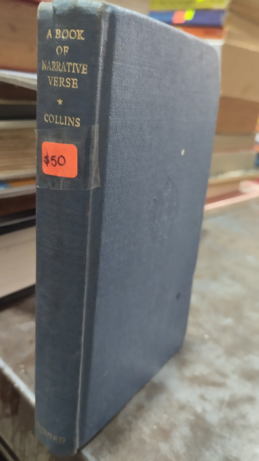 A BOOK OF NARRATIVE VERSE POR COLLINS LIBRO USADO IDIOMAS ALDAMA