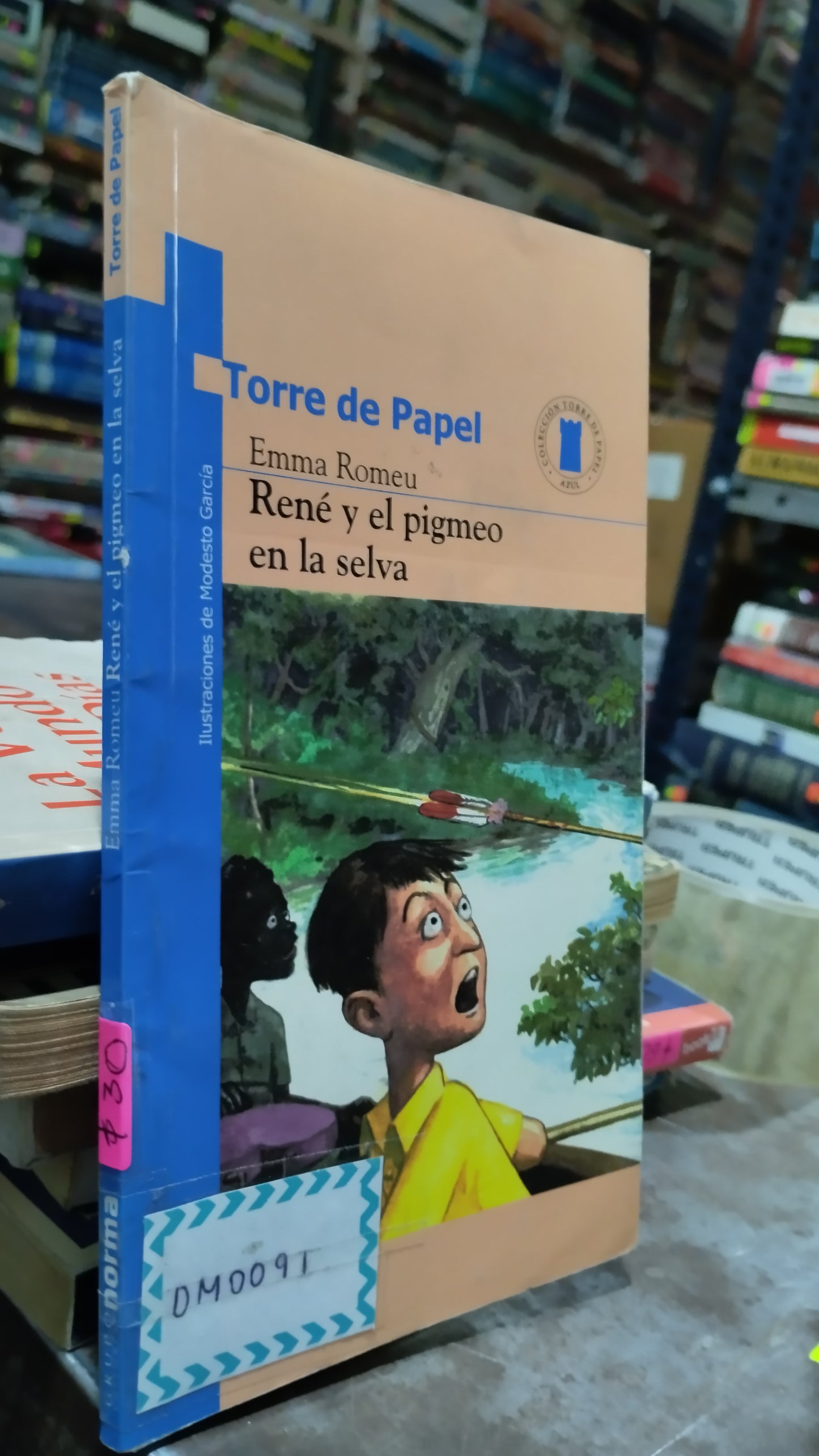 RENE Y EL PIGMEO EN LA SELVA POR EMMA ROMEO LIBRO USADO NOVELAS ALDAMA