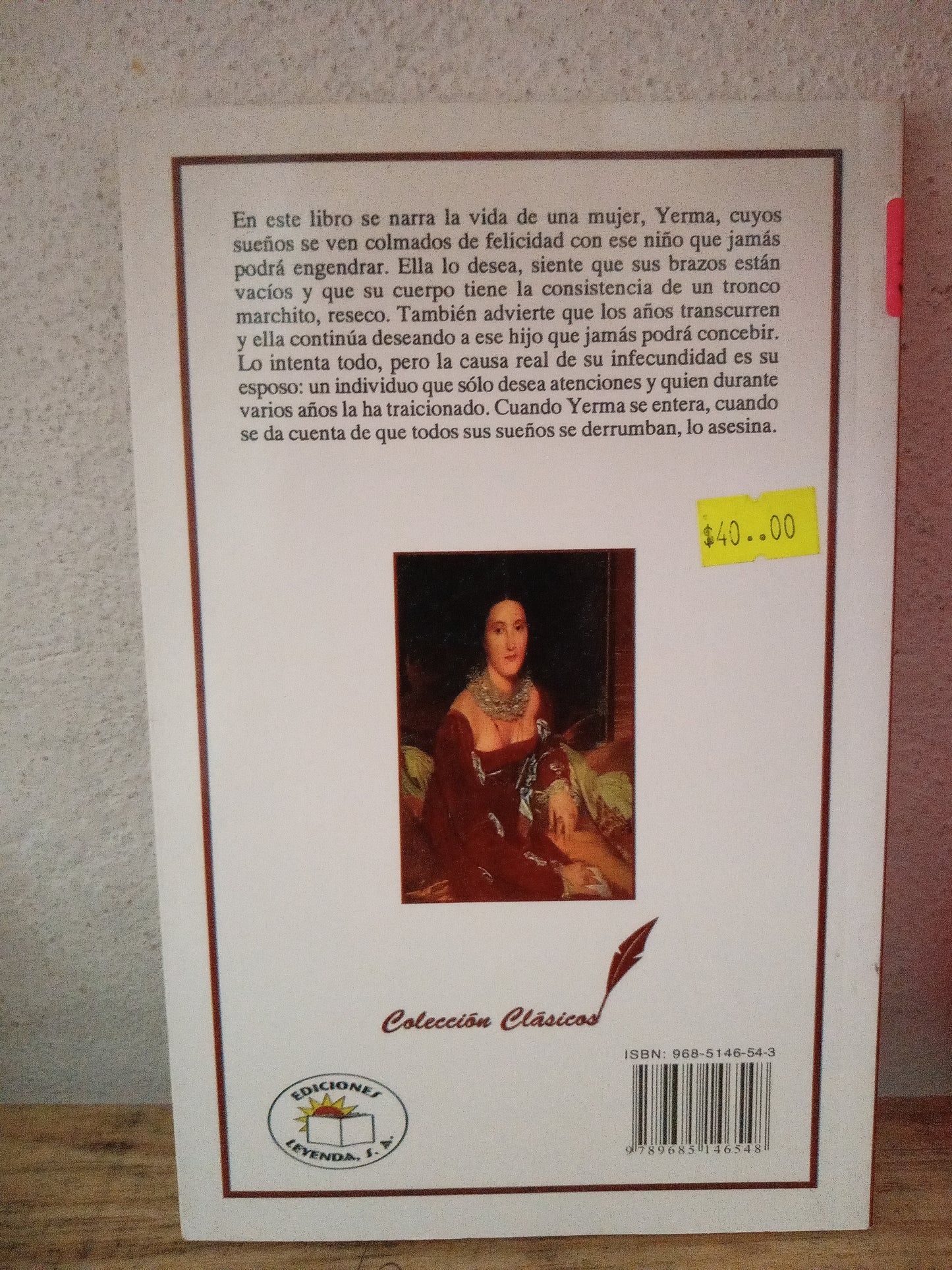 YERMA FEDERICO GARCIA LORCA USADO INFANTIL LITERARIO 305