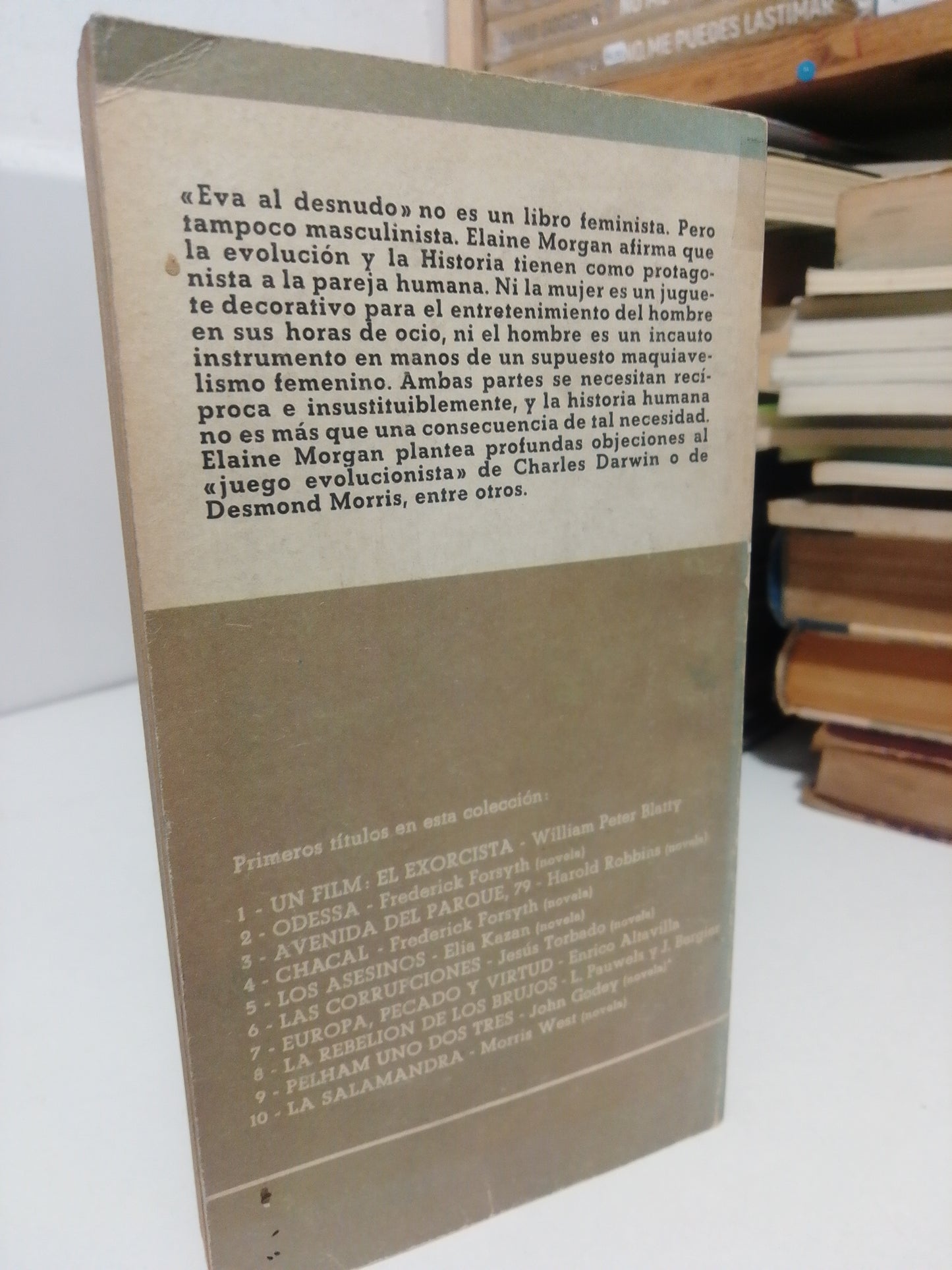 EVA AL DESNUDO POR ELAINE MORGAN USADO NOVELA JUÁREZ